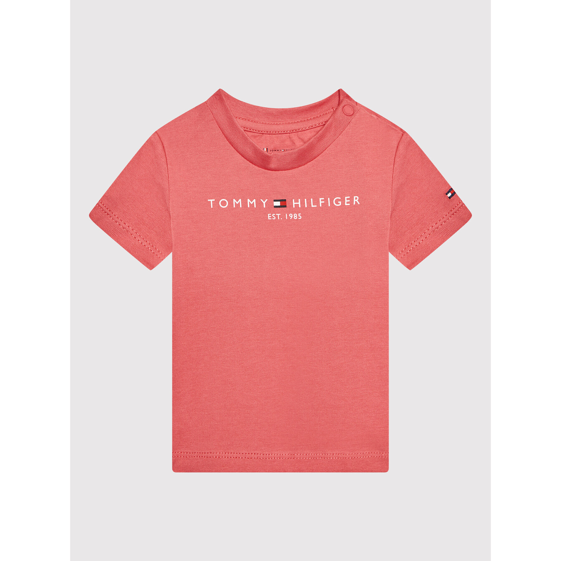 Tommy Hilfiger T-Shirt Essential KN0KN01293 Růžová Regular Fit - Pepit.cz