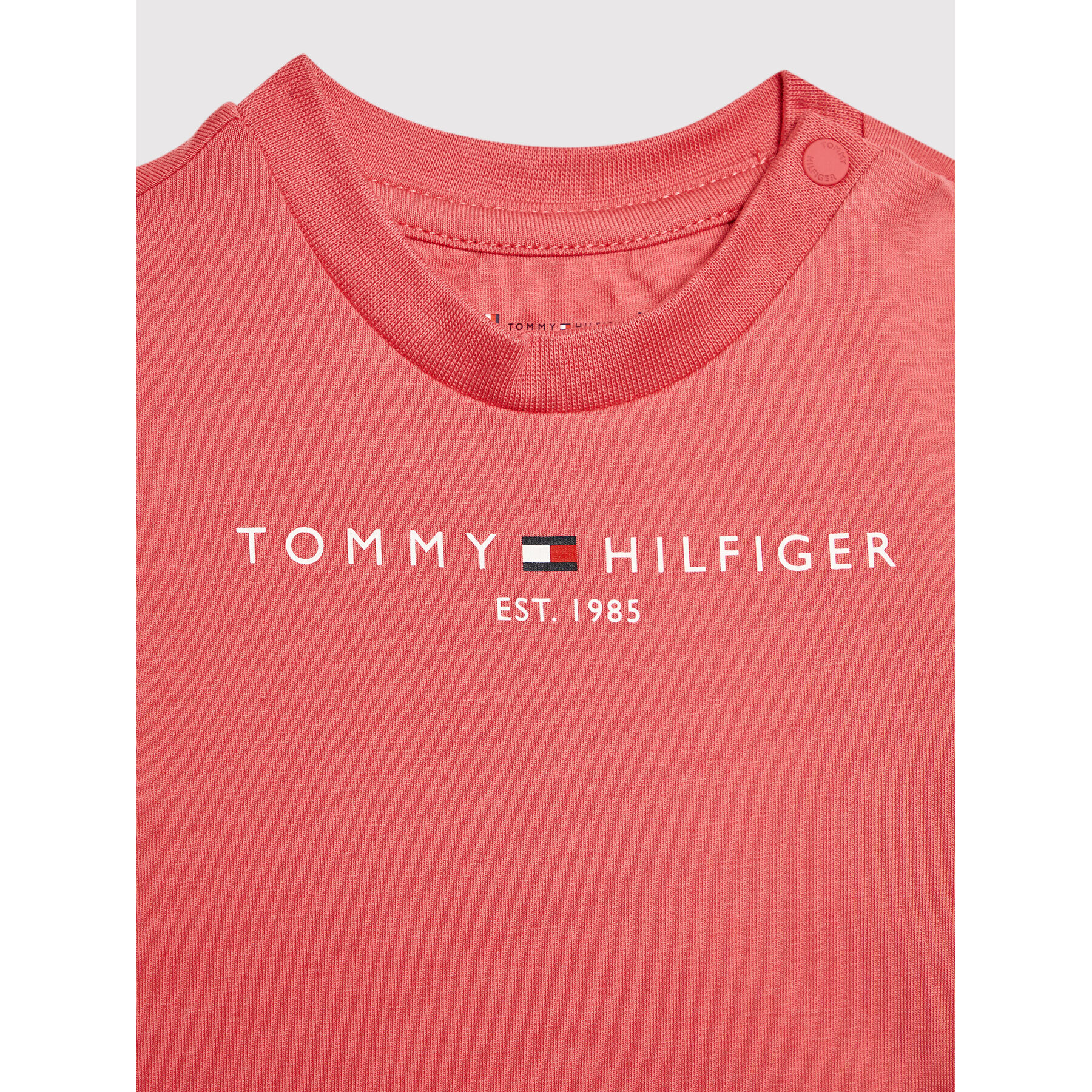 Tommy Hilfiger T-Shirt Essential KN0KN01293 Růžová Regular Fit - Pepit.cz