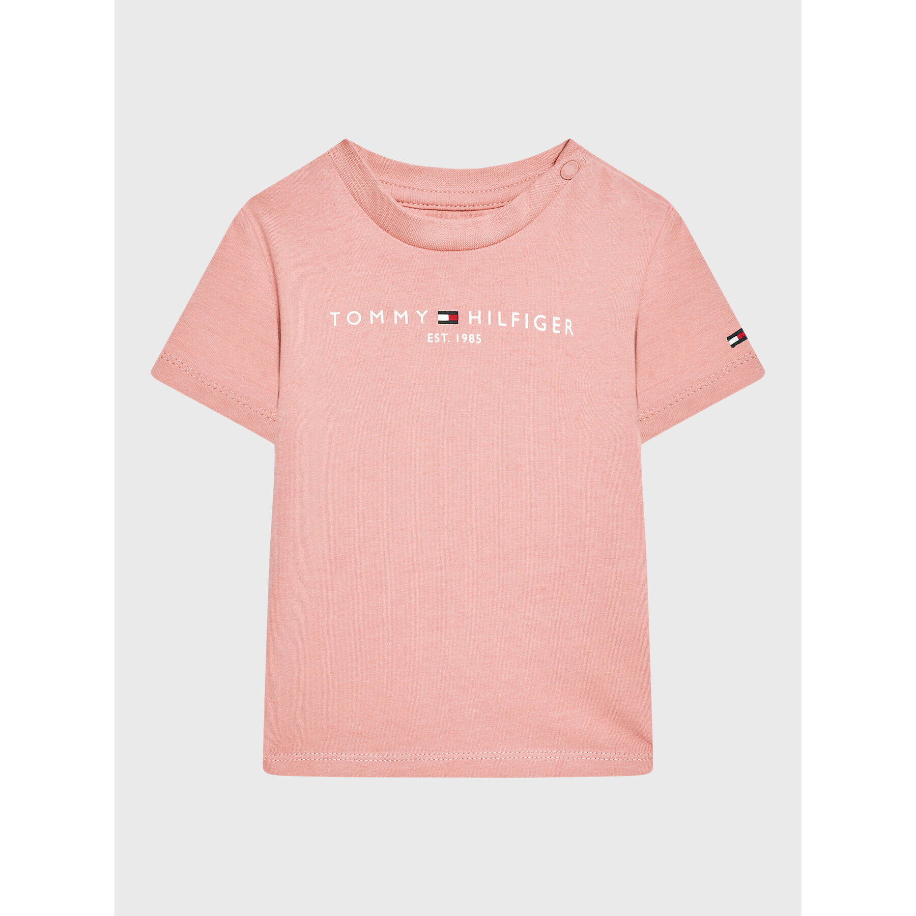 Tommy Hilfiger T-Shirt Essential KN0KN01293 Růžová Regular Fit - Pepit.cz