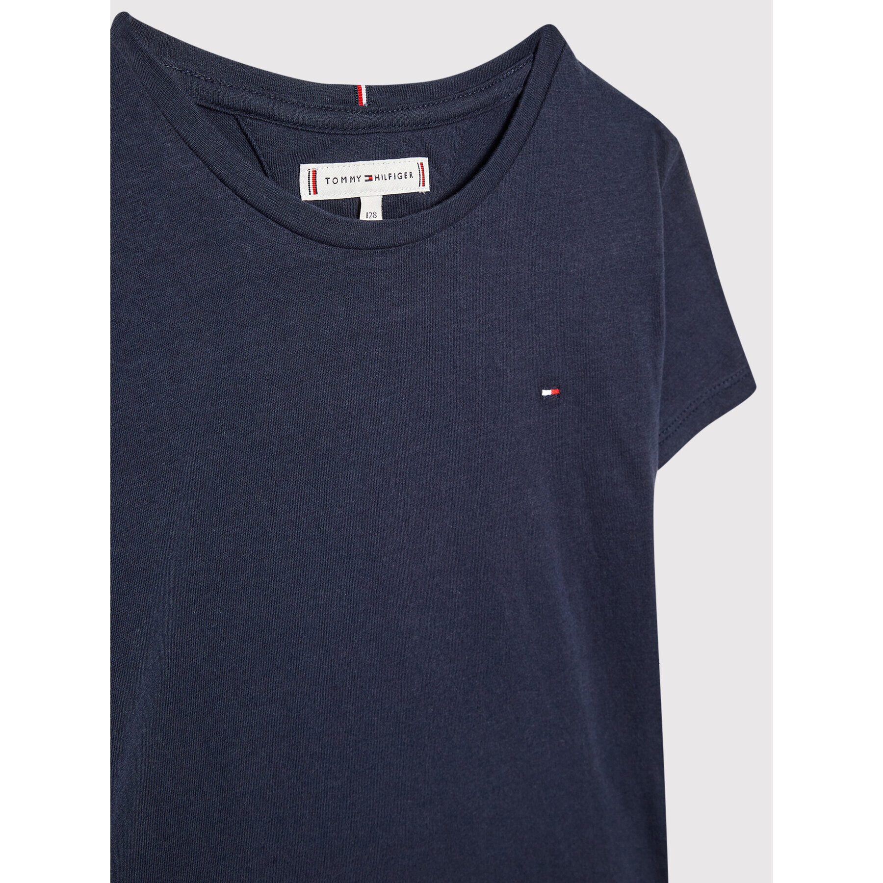 Tommy Hilfiger T-Shirt Essential Knit KG0KG06174 D Tmavomodrá Regular Fit - Pepit.cz