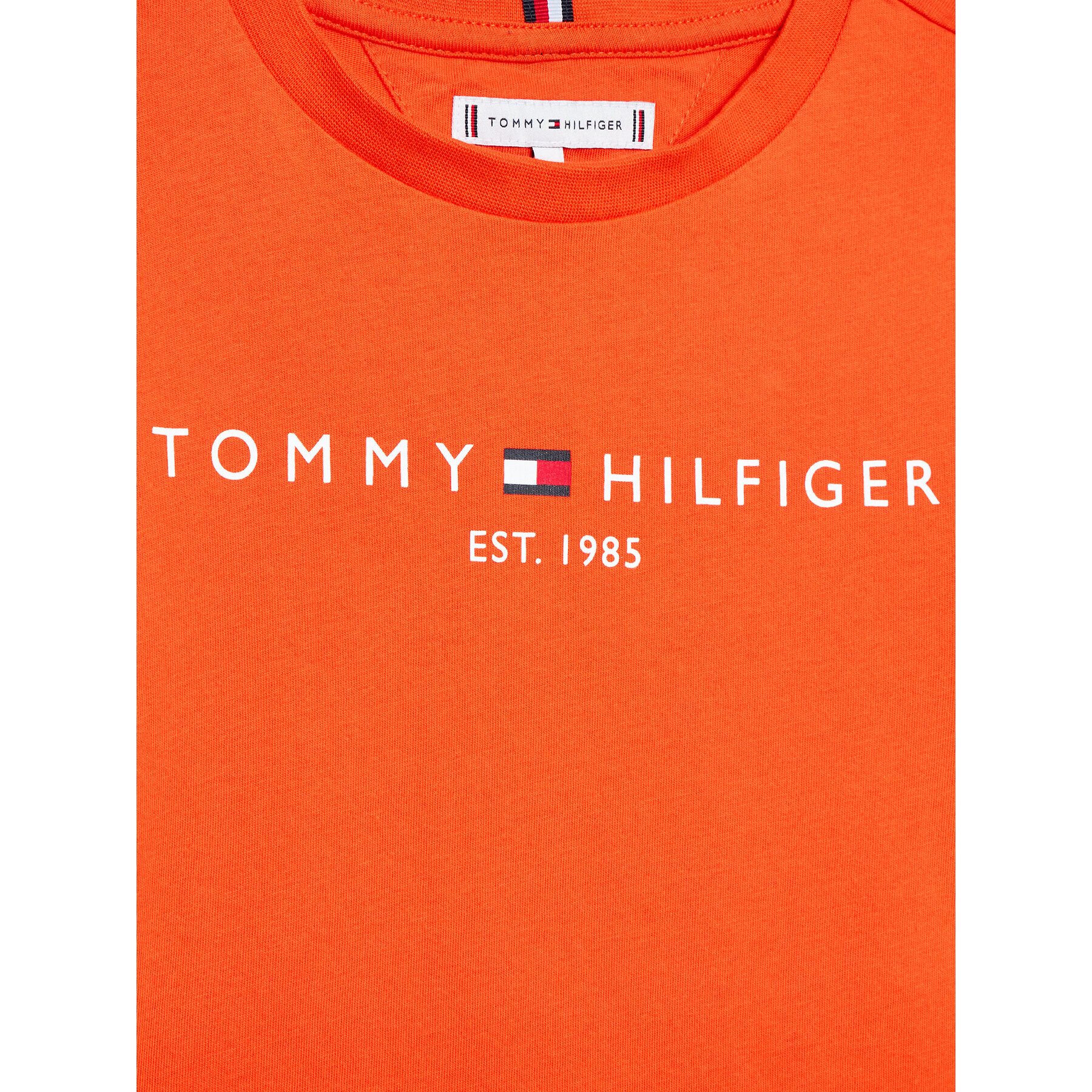 Tommy Hilfiger T-Shirt Essential KS0KS00201 D Oranžová Regular Fit - Pepit.cz