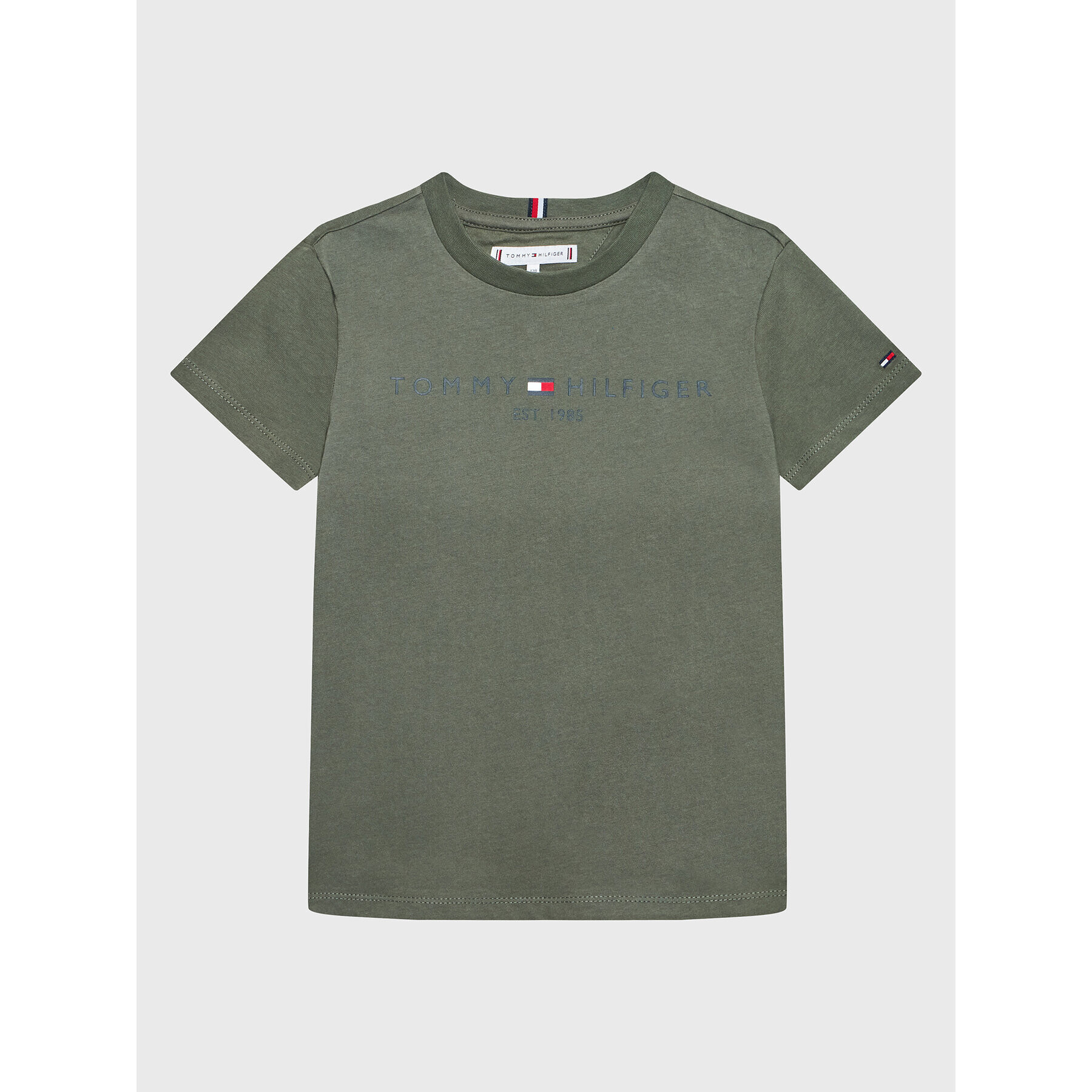 Tommy Hilfiger T-Shirt Essential KS0KS00201 D Zelená Regular Fit - Pepit.cz