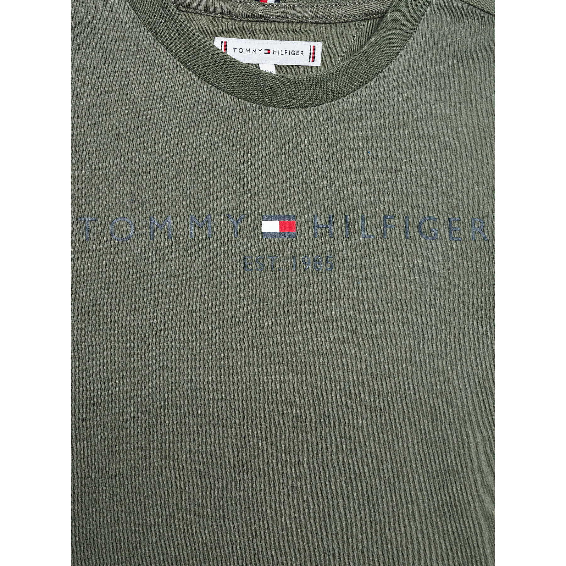 Tommy Hilfiger T-Shirt Essential KS0KS00201 D Zelená Regular Fit - Pepit.cz