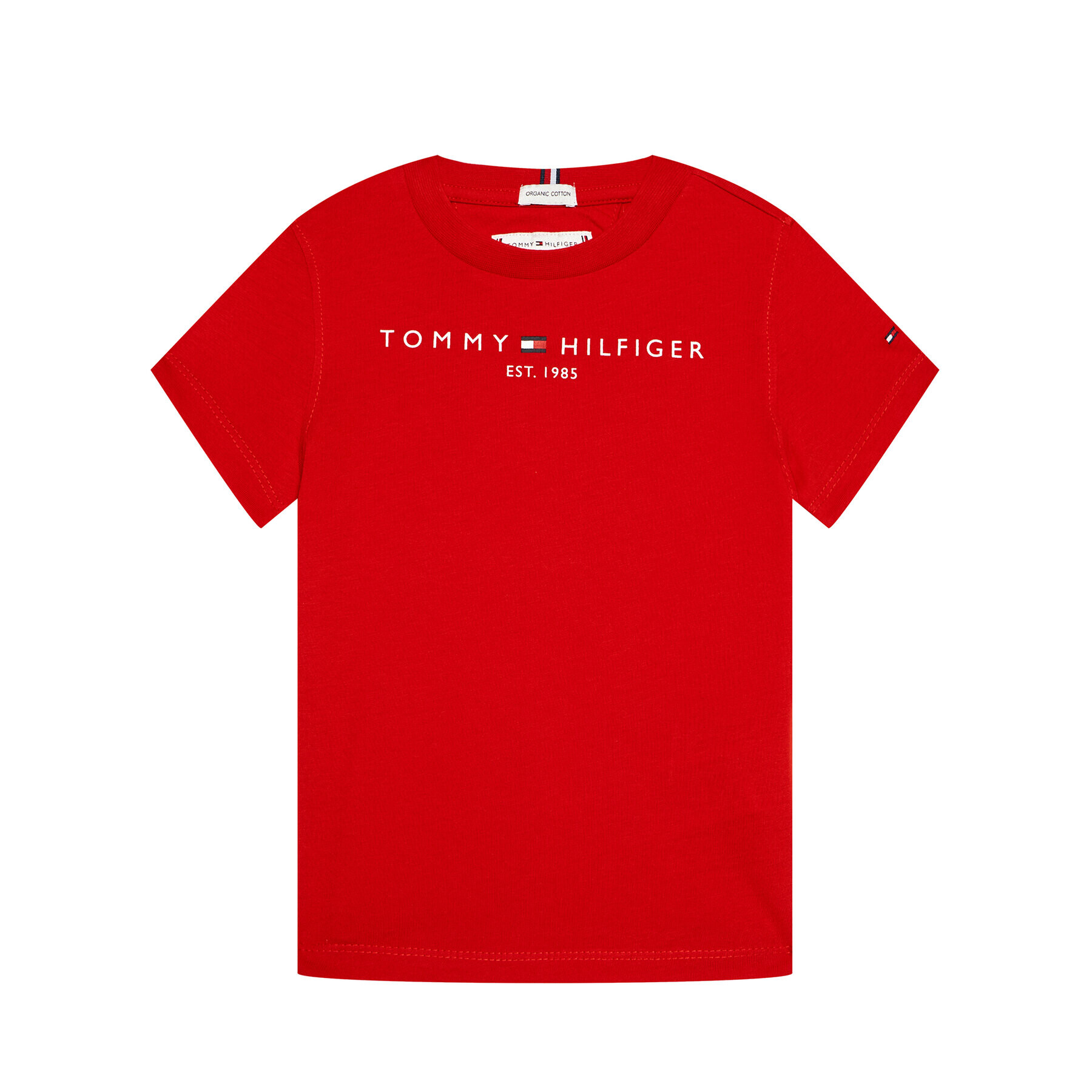 Tommy Hilfiger T-Shirt Essential KS0KS00210 Červená Regular Fit - Pepit.cz