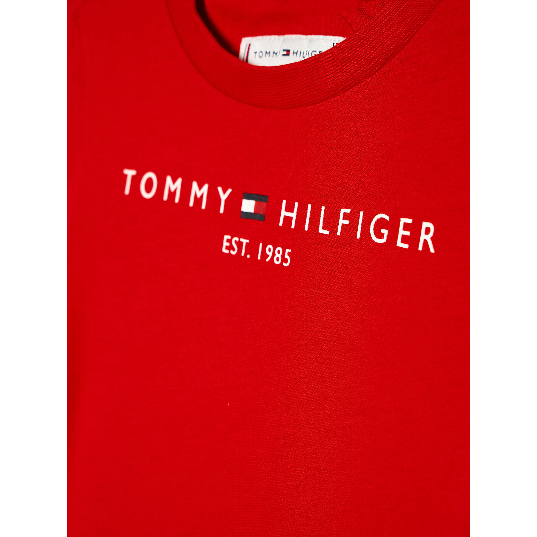 Tommy Hilfiger T-Shirt Essential KS0KS00210 Červená Regular Fit - Pepit.cz