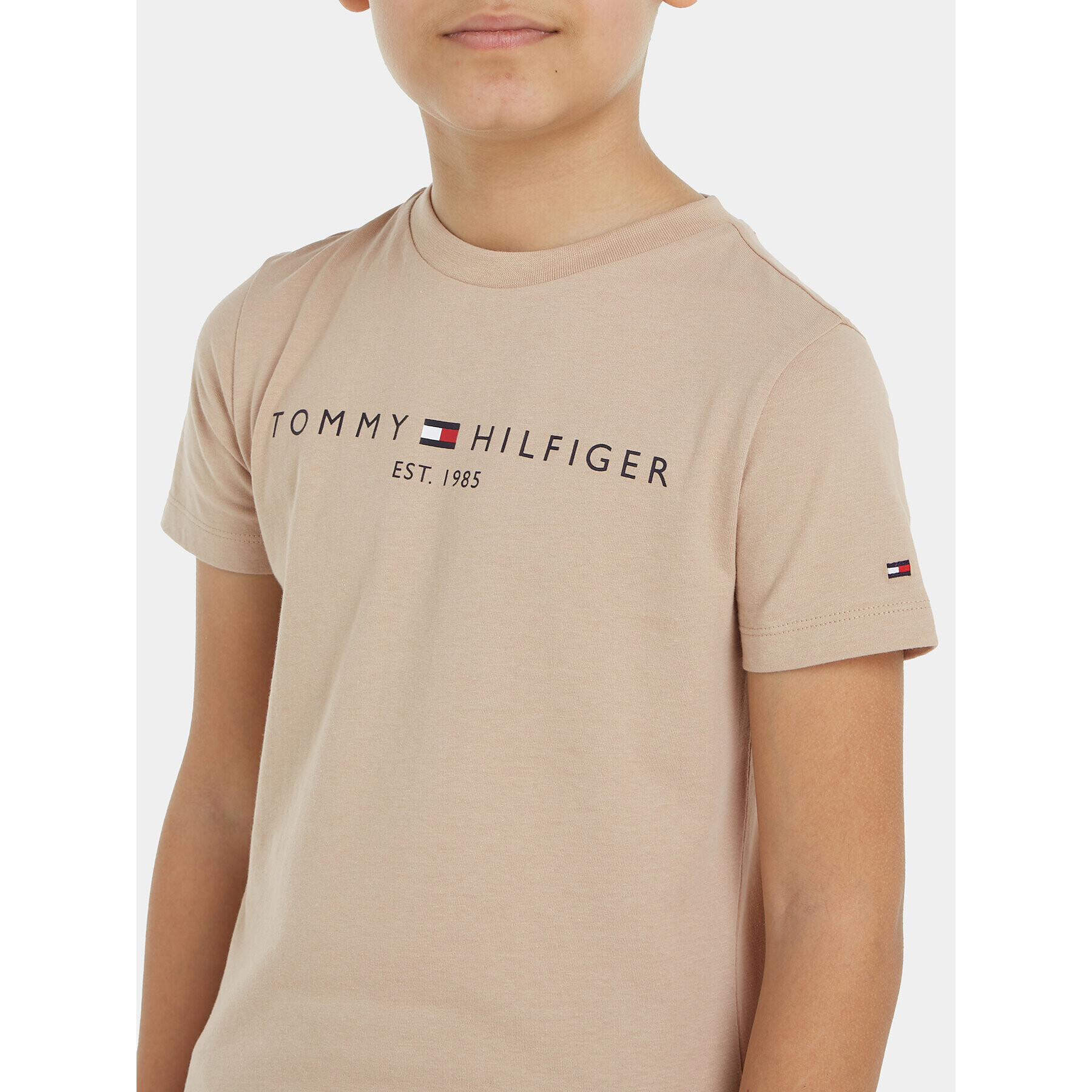 Tommy Hilfiger T-Shirt Essential KS0KS00397 Béžová Regular Fit - Pepit.cz