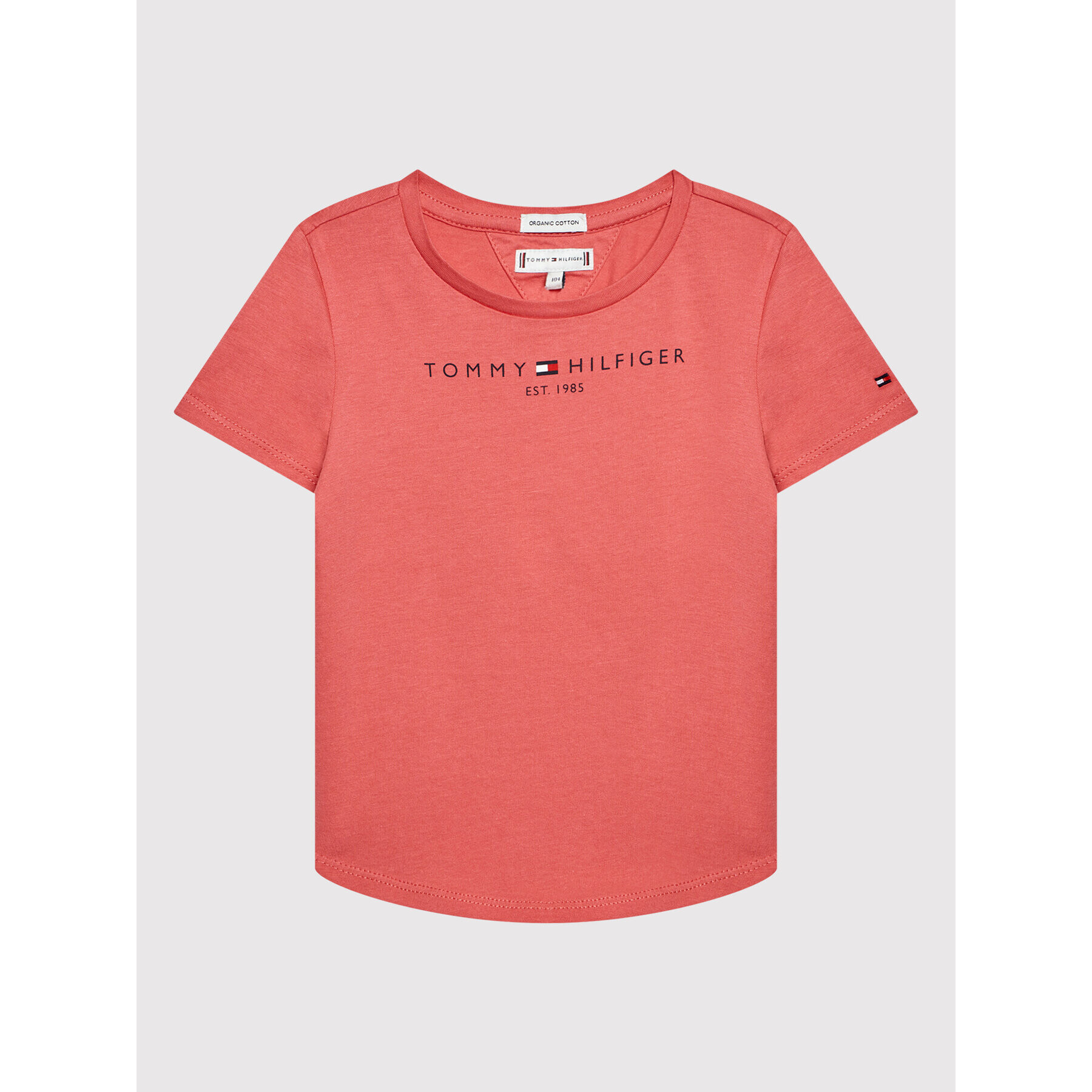 Tommy Hilfiger T-Shirt Essential Logo KG0KG05242 D Růžová Regular Fit - Pepit.cz