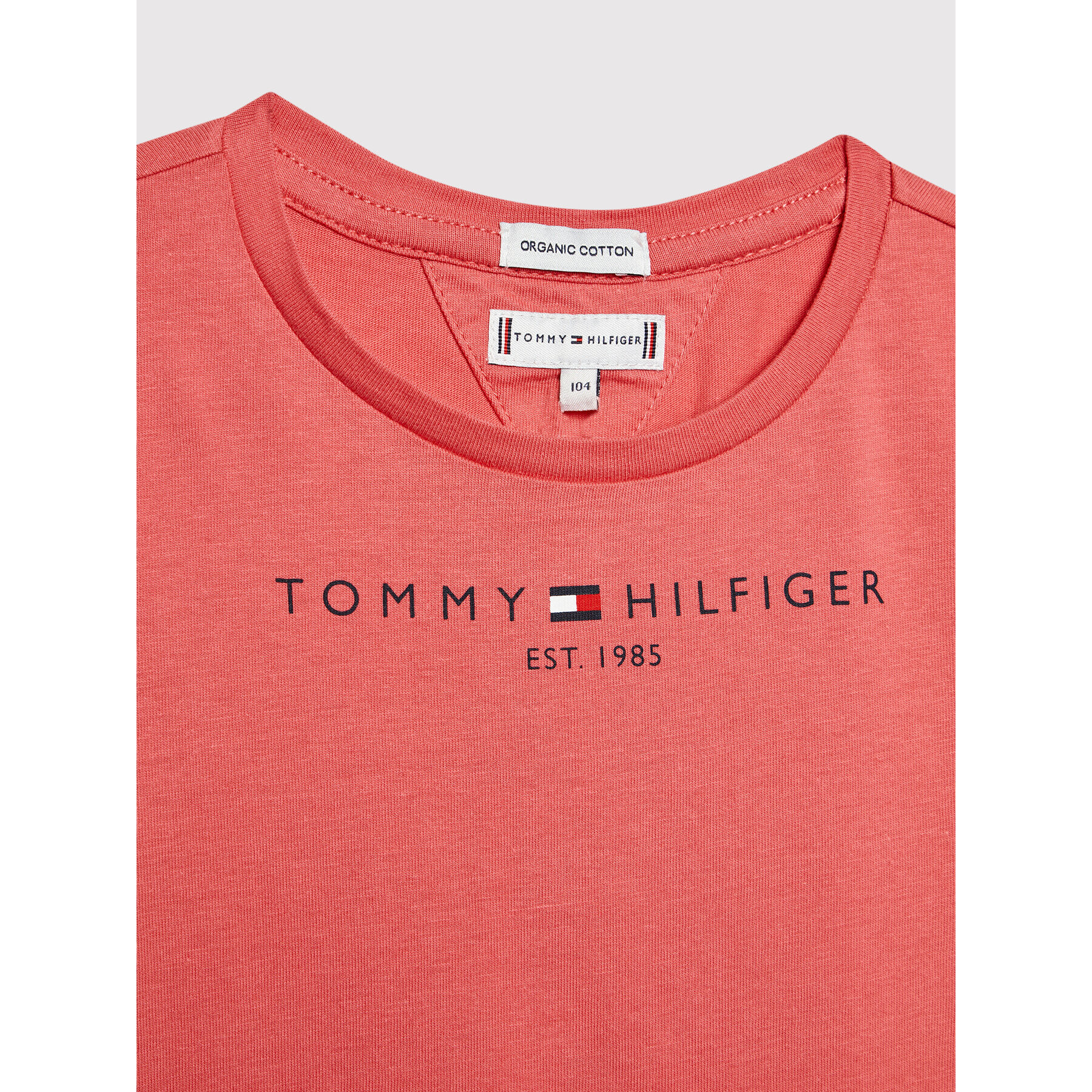 Tommy Hilfiger T-Shirt Essential Logo KG0KG05242 D Růžová Regular Fit - Pepit.cz