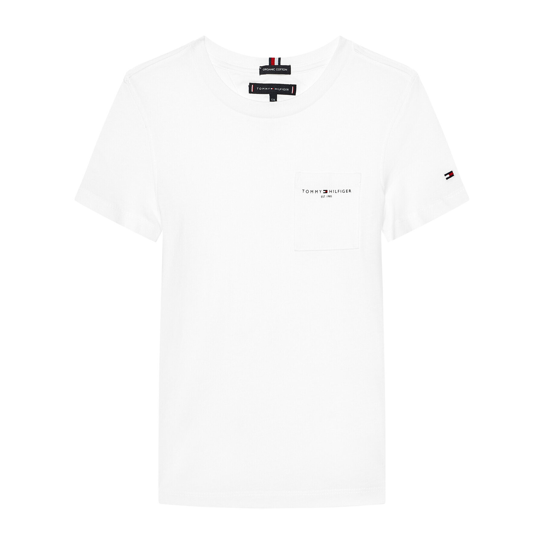 Tommy Hilfiger T-Shirt Essential Pocket KB0KB06556 M Bílá Regular Fit - Pepit.cz