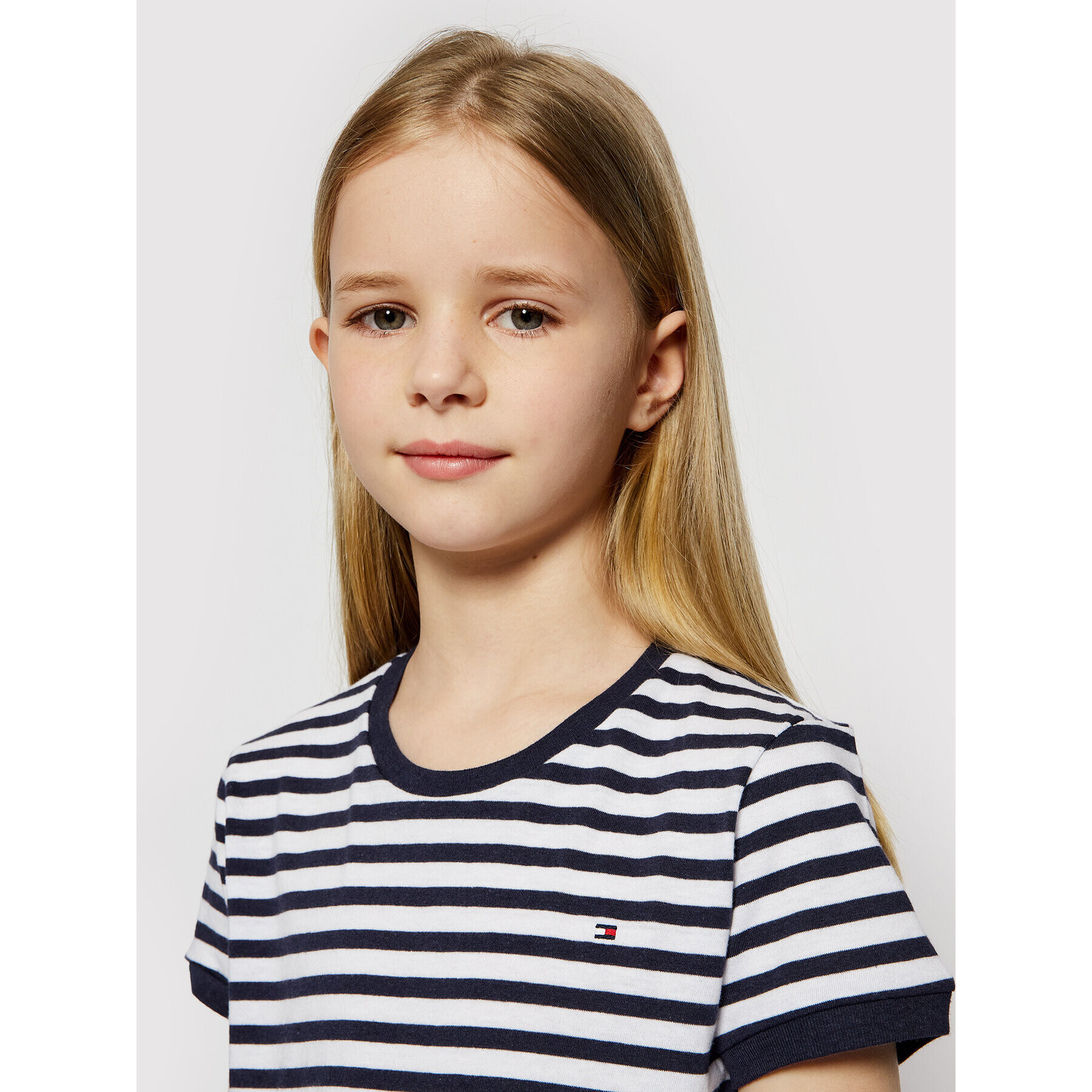 Tommy Hilfiger T-Shirt Essential Stripe KG0KG05766 D Tmavomodrá Regular Fit - Pepit.cz