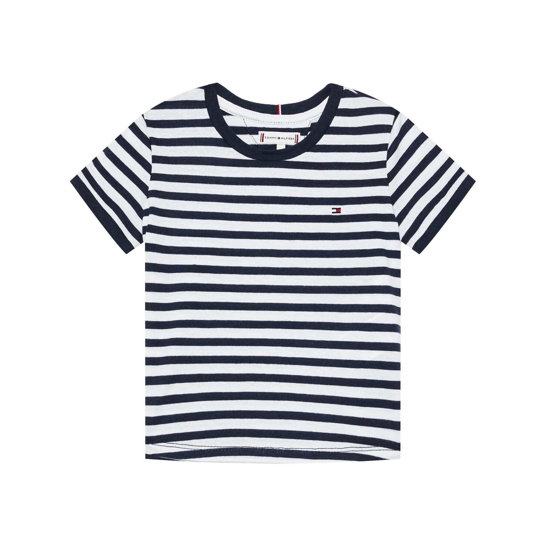 Tommy Hilfiger T-Shirt Essential Stripe KG0KG05766 D Tmavomodrá Regular Fit - Pepit.cz