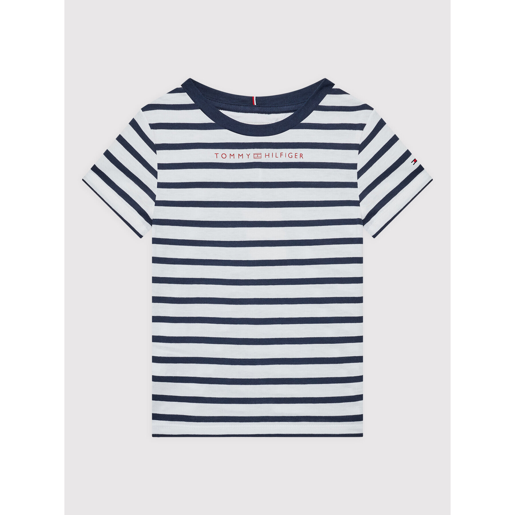 Tommy Hilfiger T-Shirt Essential Stripe KG0KG06502 Tmavomodrá Regular Fit - Pepit.cz