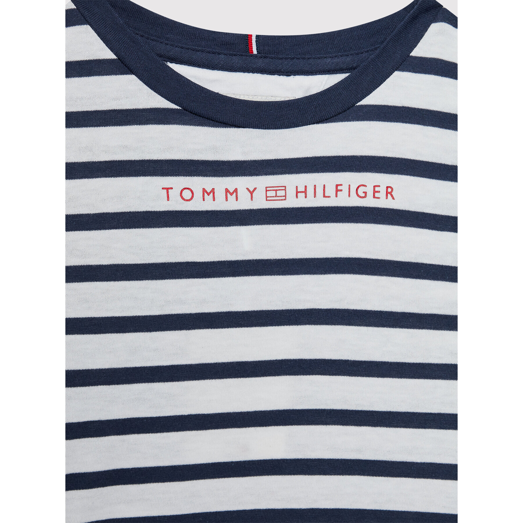 Tommy Hilfiger T-Shirt Essential Stripe KG0KG06502 Tmavomodrá Regular Fit - Pepit.cz