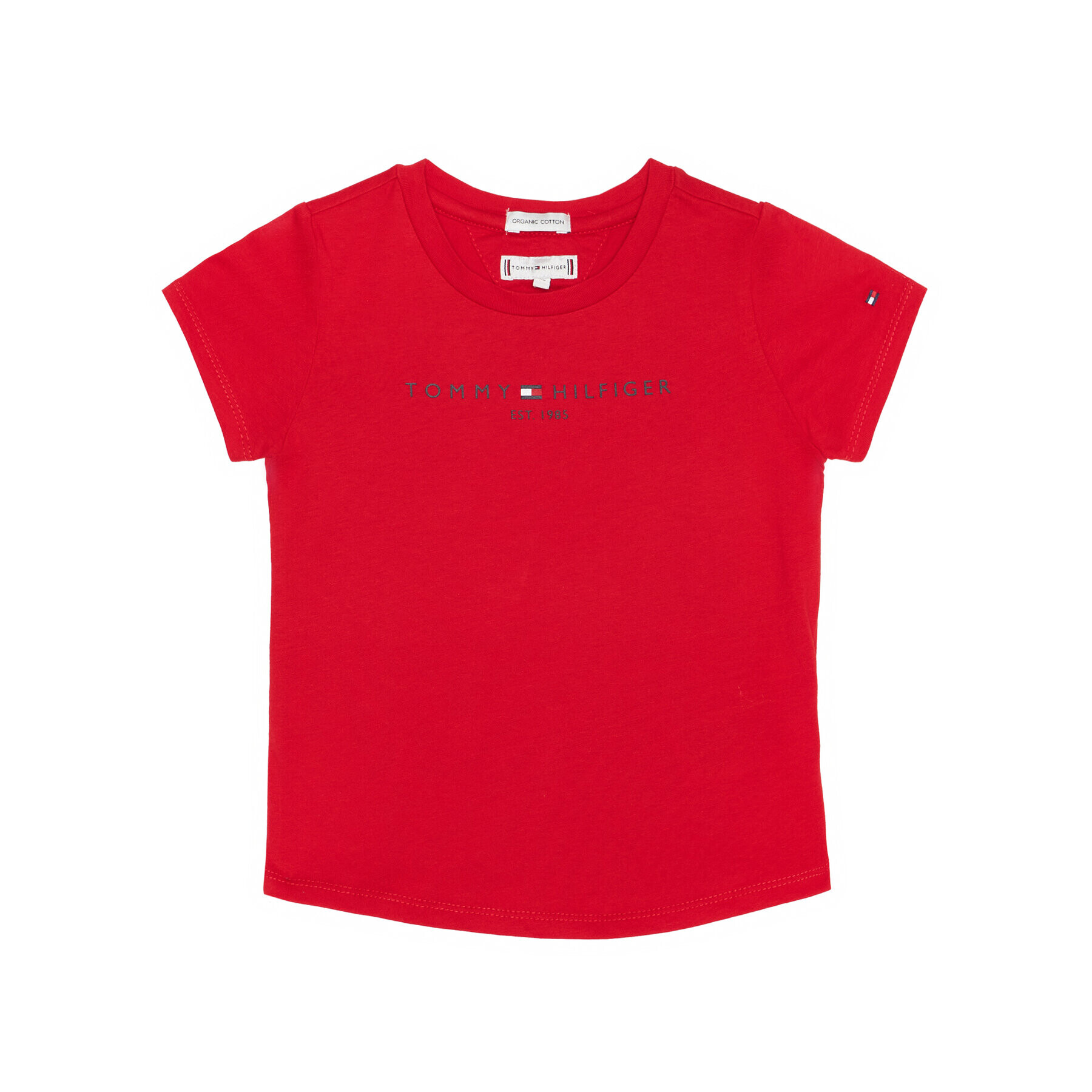 Tommy Hilfiger T-Shirt Essential Tee KG0KG05512 M Červená Regular Fit - Pepit.cz