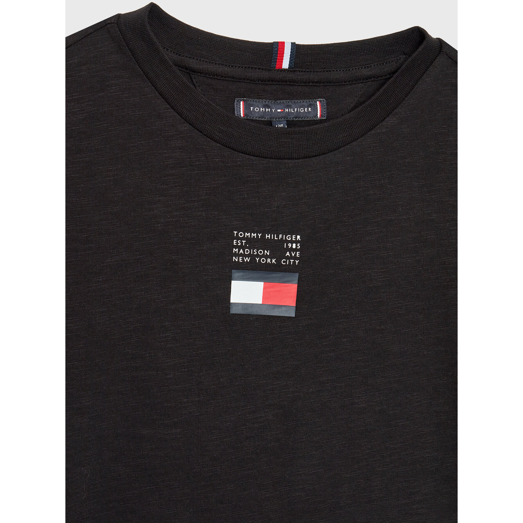 Tommy Hilfiger T-Shirt Flag KB0KB08033 D Černá Regular Fit - Pepit.cz