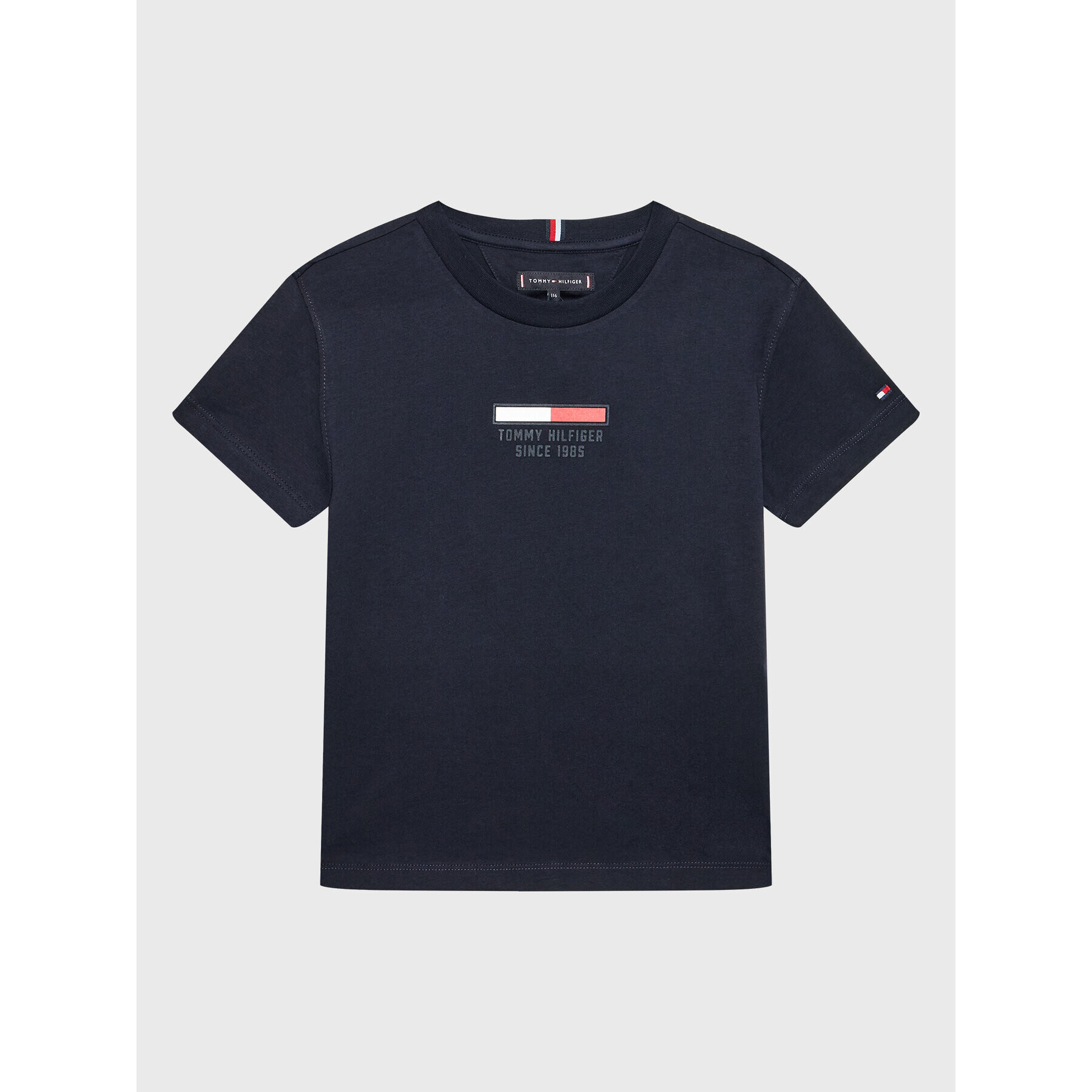 Tommy Hilfiger T-Shirt Flag Logo KB0KB07588 Tmavomodrá Regular Fit - Pepit.cz