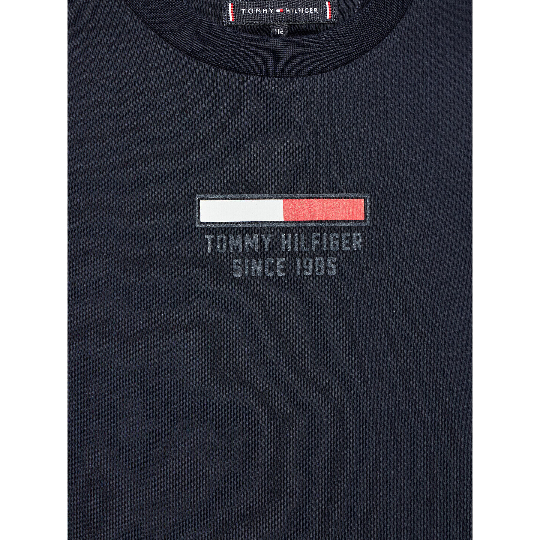 Tommy Hilfiger T-Shirt Flag Logo KB0KB07588 Tmavomodrá Regular Fit - Pepit.cz