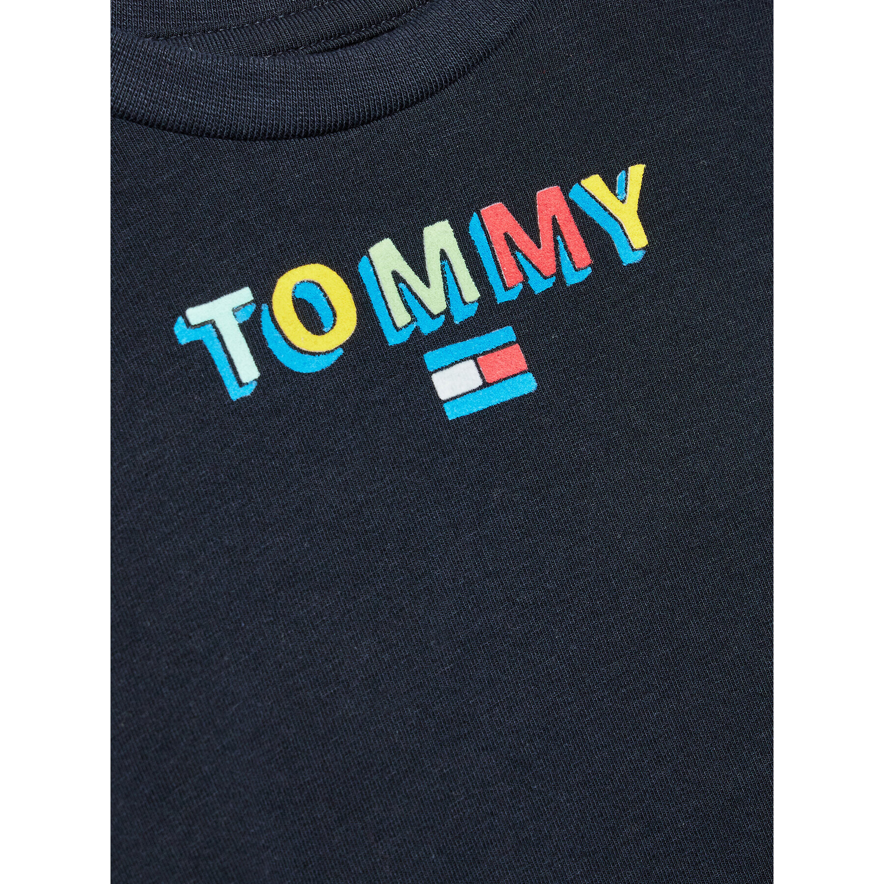 Tommy Hilfiger T-Shirt Fun Logo KN0KN01622 Tmavomodrá Regular Fit - Pepit.cz