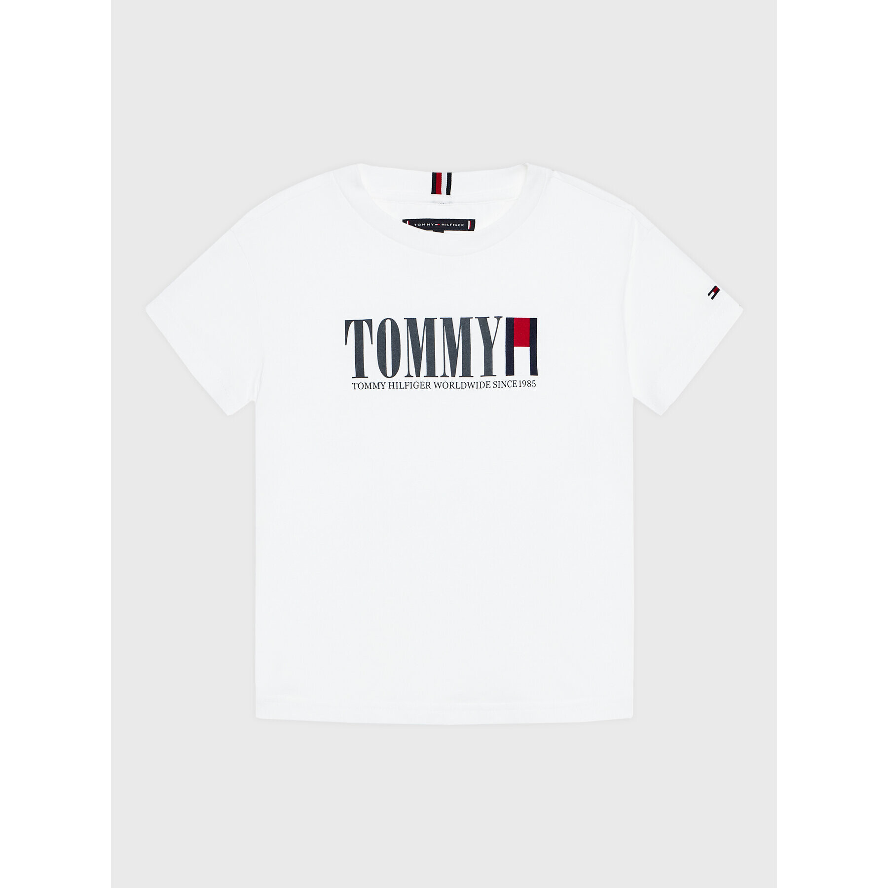 Tommy Hilfiger T-Shirt Graphic Tee KB0KB07788 D Bílá Regular Fit - Pepit.cz