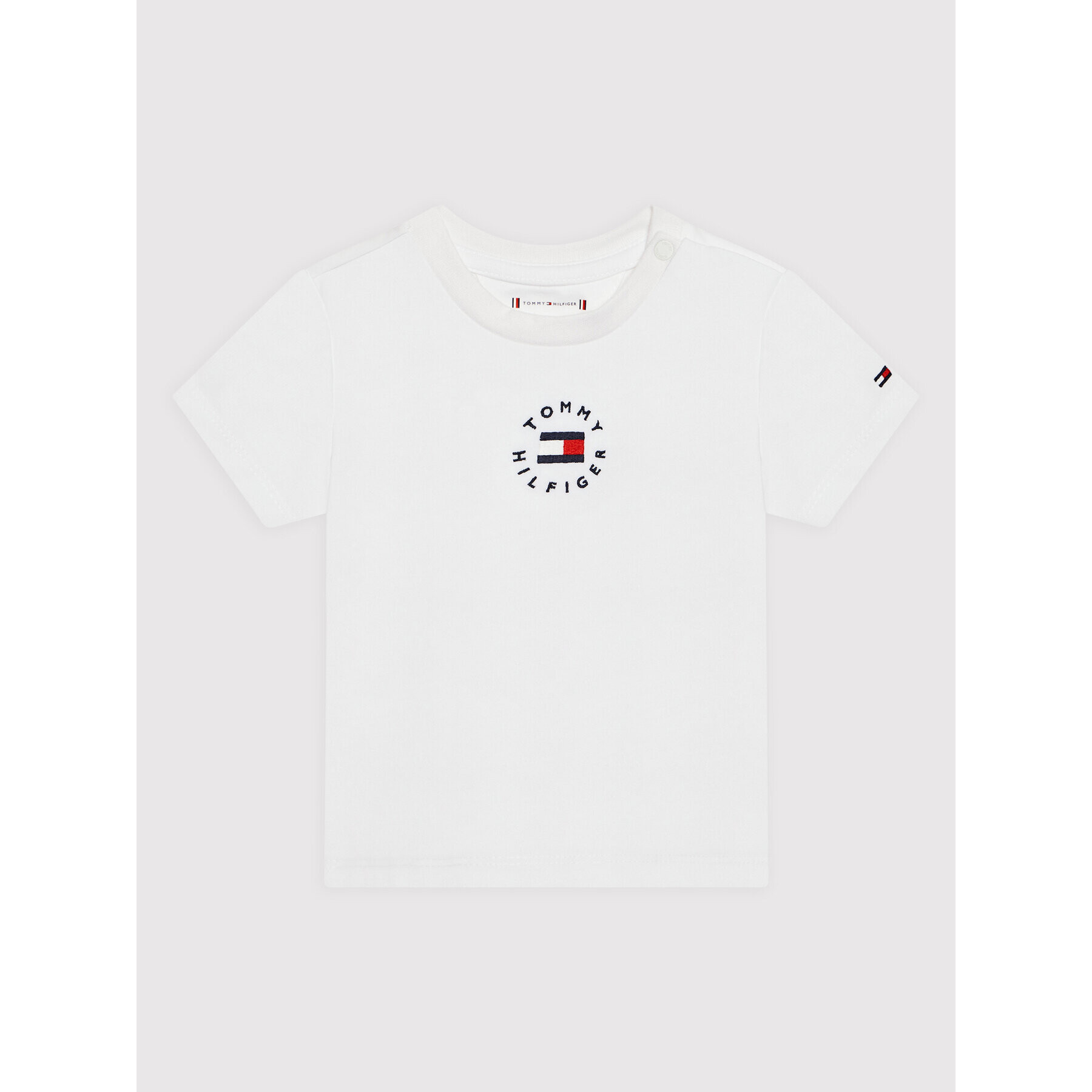 Tommy Hilfiger T-Shirt Heritage KN0KN01386 Bílá Regular Fit - Pepit.cz