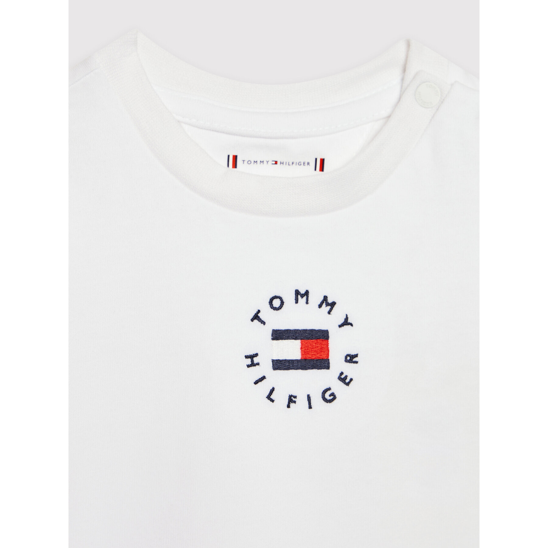 Tommy Hilfiger T-Shirt Heritage KN0KN01386 Bílá Regular Fit - Pepit.cz