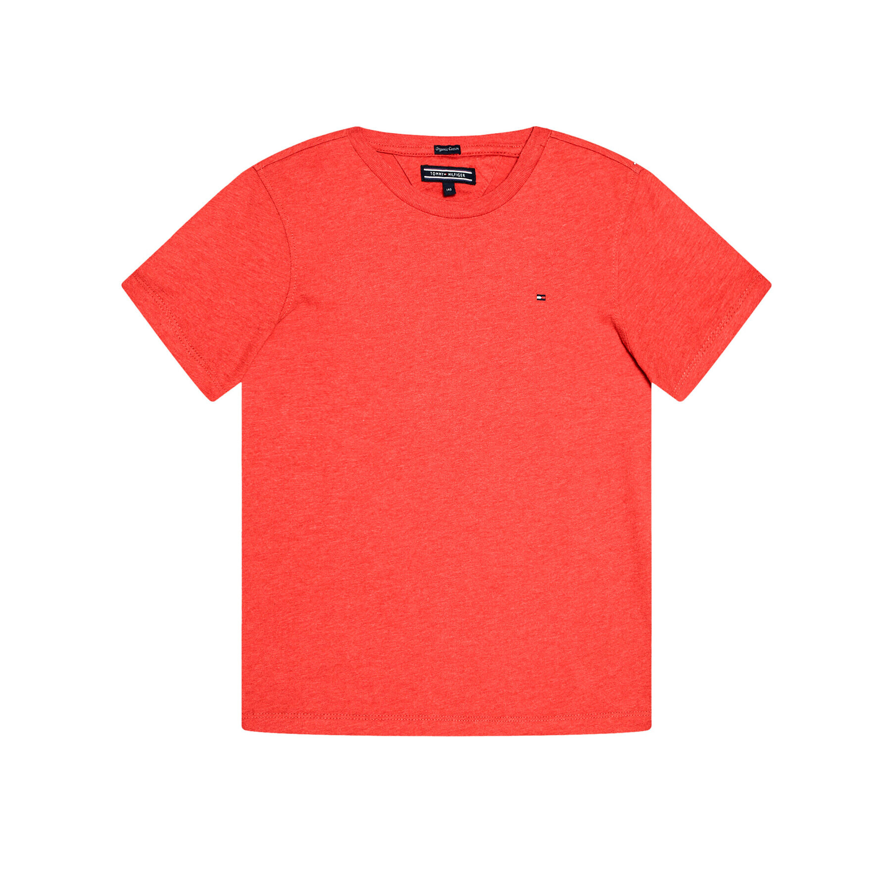 Tommy Hilfiger T-Shirt KB0KB04140 S Červená Regular Fit - Pepit.cz