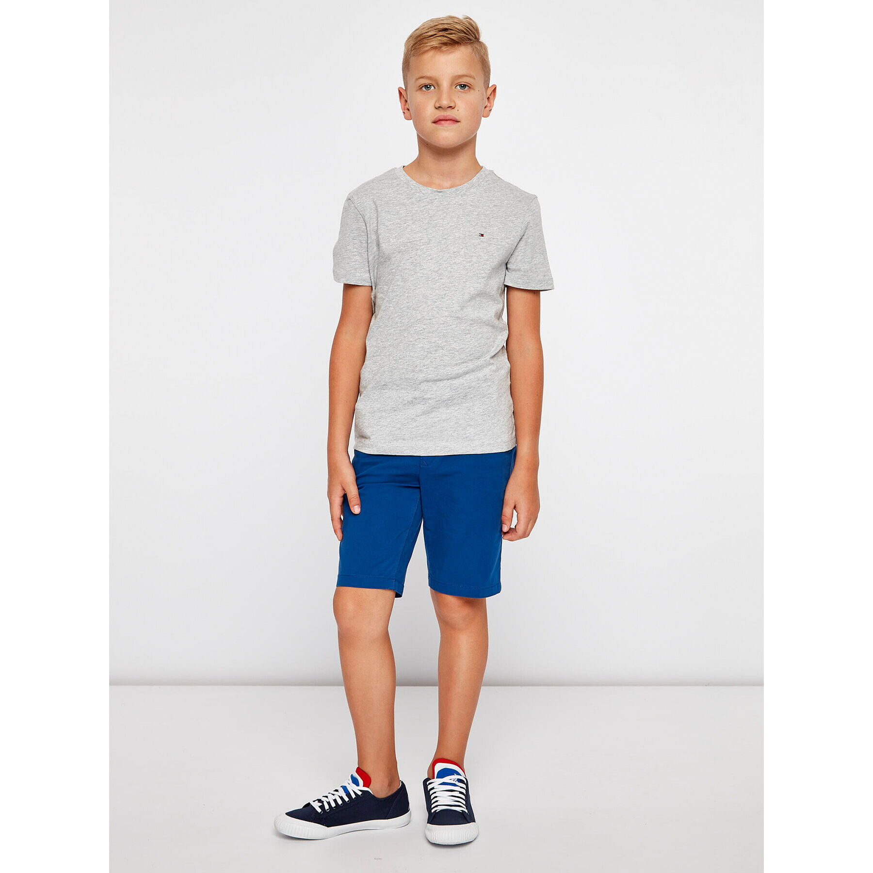 Tommy Hilfiger T-Shirt KB0KB04140 S Šedá Regular Fit - Pepit.cz