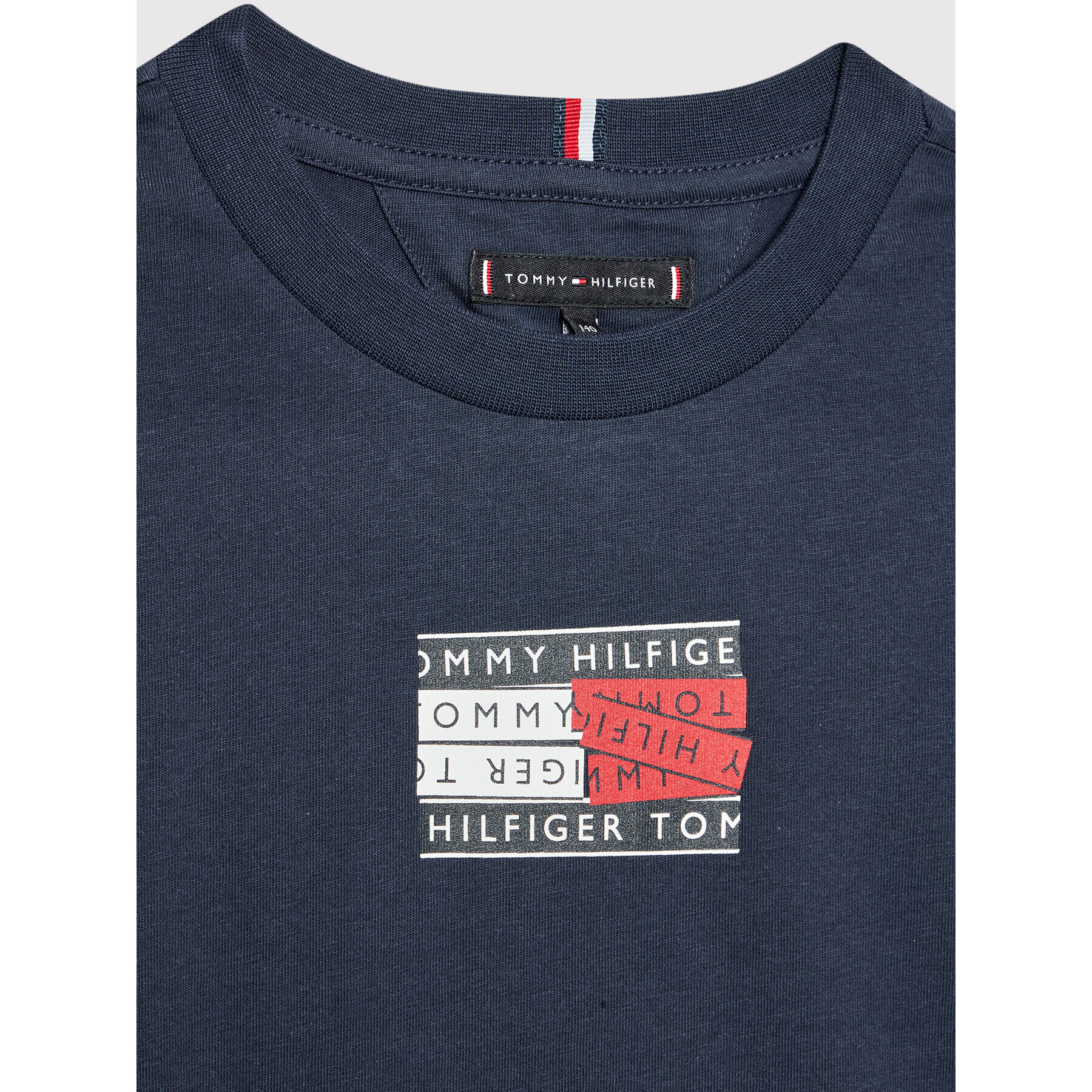 Tommy Hilfiger T-Shirt KB0KB07282 Tmavomodrá Regular Fit - Pepit.cz