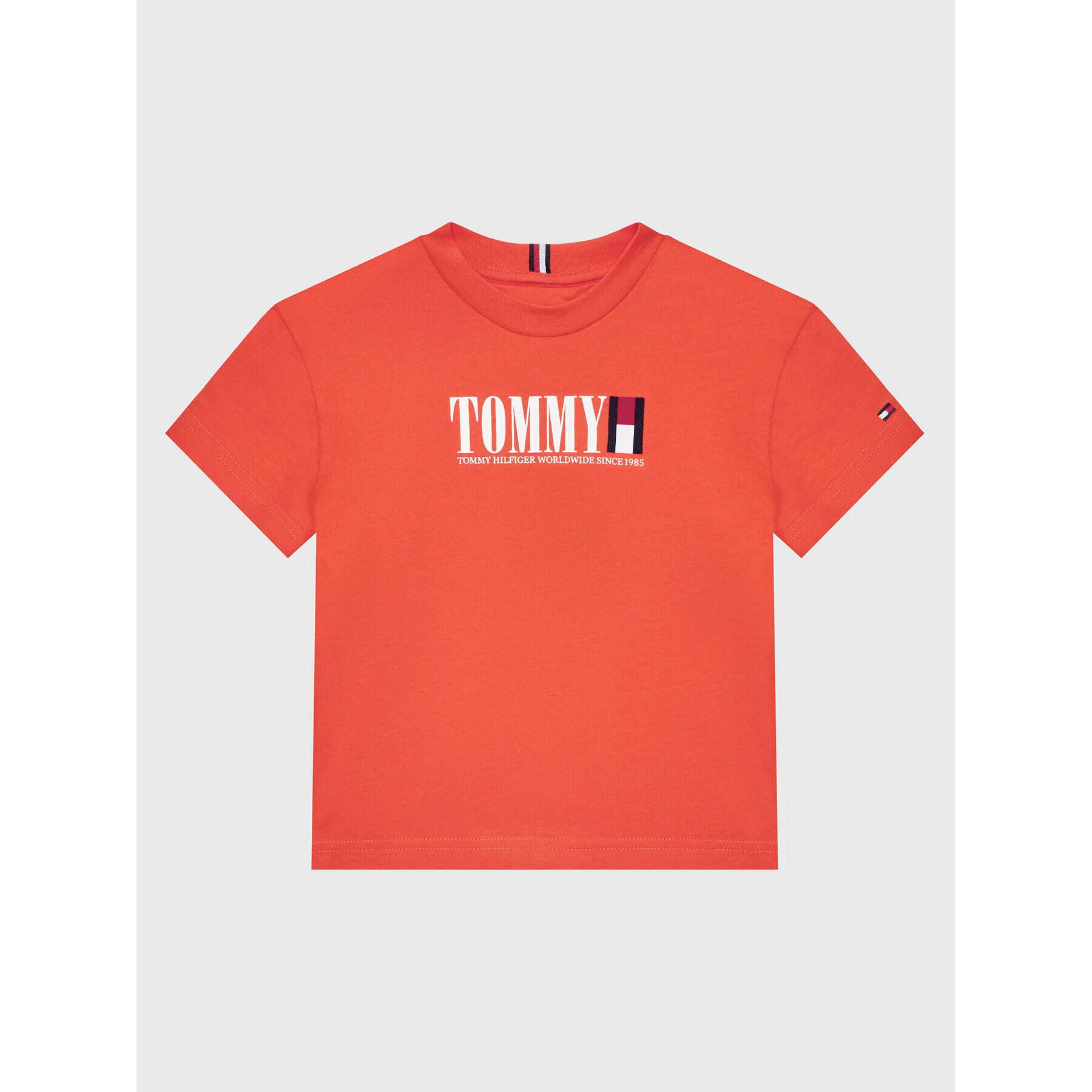 Tommy Hilfiger T-Shirt KB0KB07788 D Oranžová Regular Fit - Pepit.cz