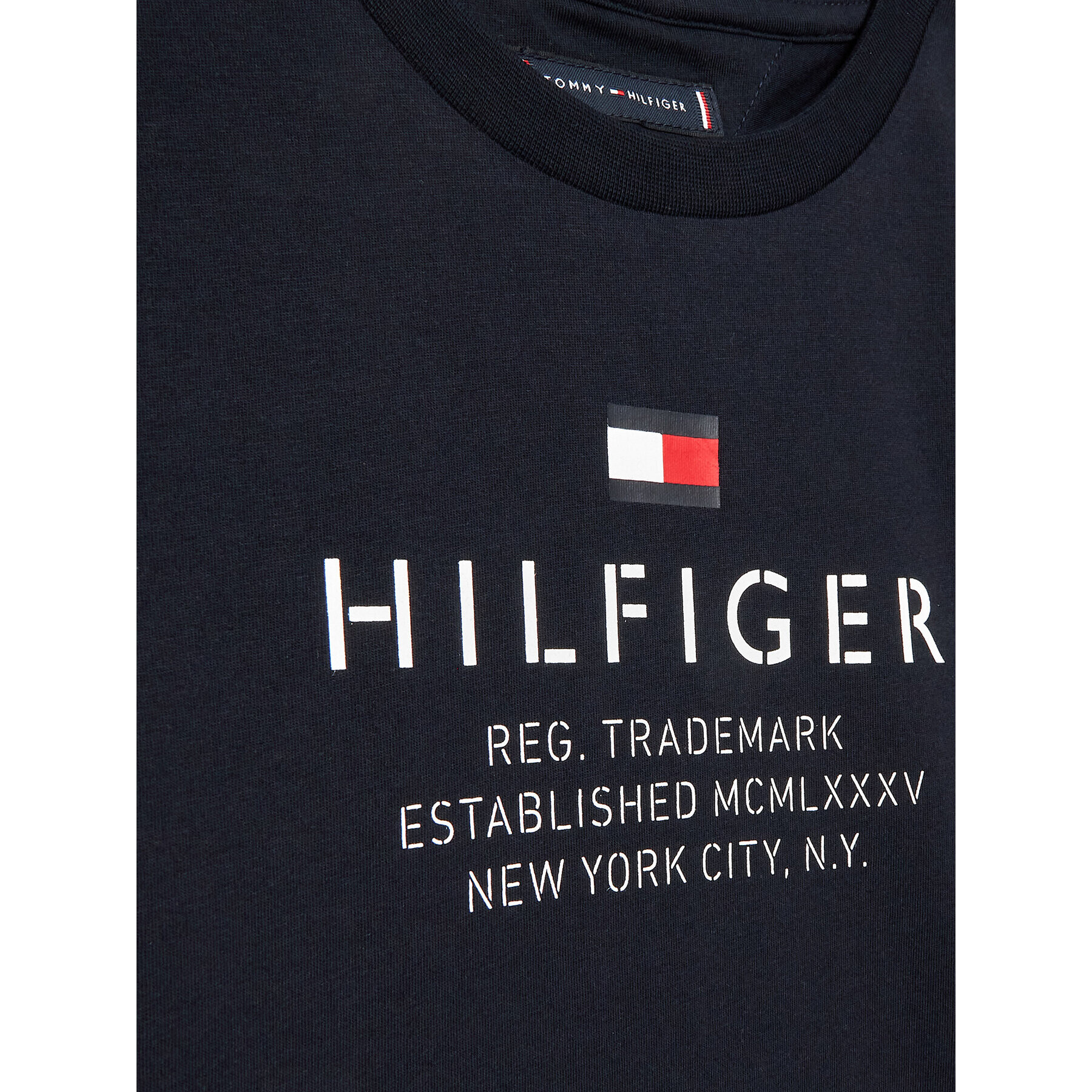 Tommy Hilfiger T-Shirt KB0KB08201 D Tmavomodrá Regular Fit - Pepit.cz