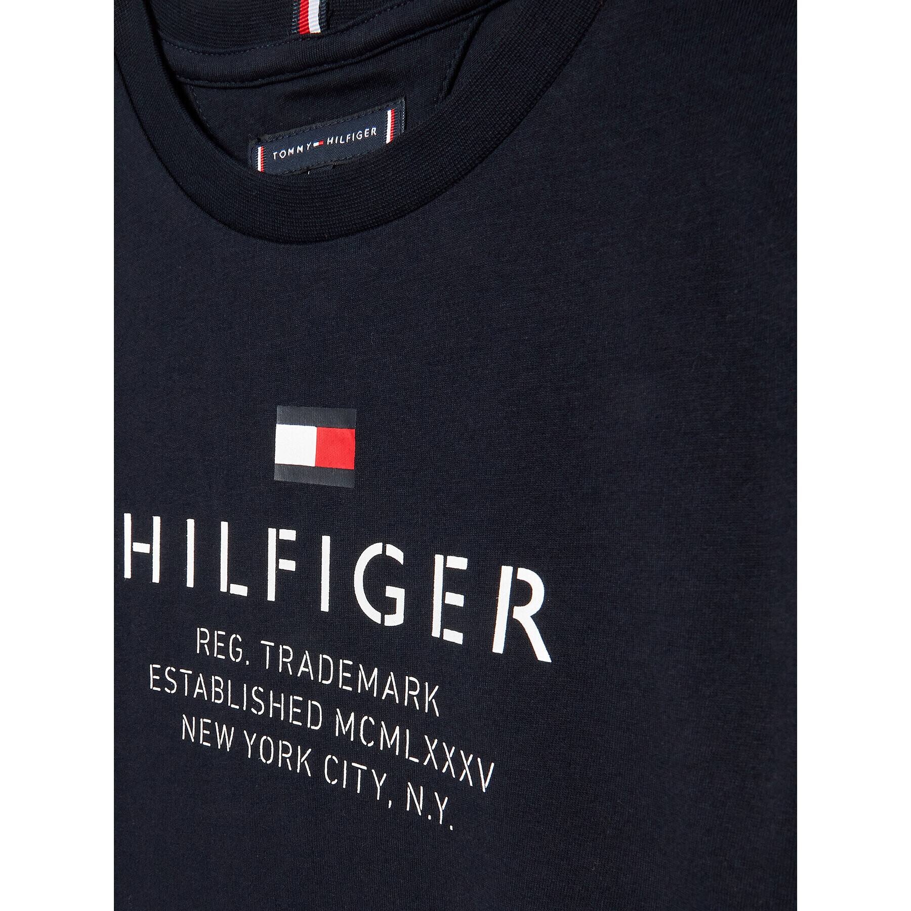 Tommy Hilfiger T-Shirt KB0KB08201 D Tmavomodrá Regular Fit - Pepit.cz