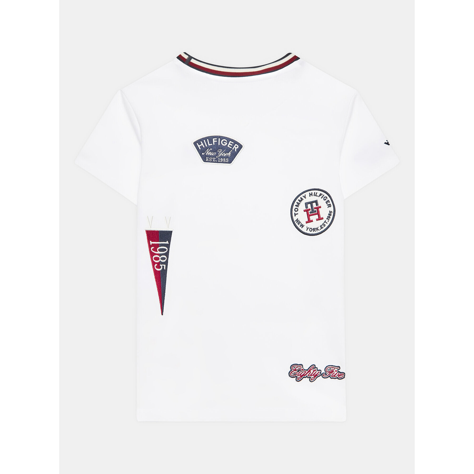 Tommy Hilfiger T-Shirt KB0KB08209 D Bílá Regular Fit - Pepit.cz