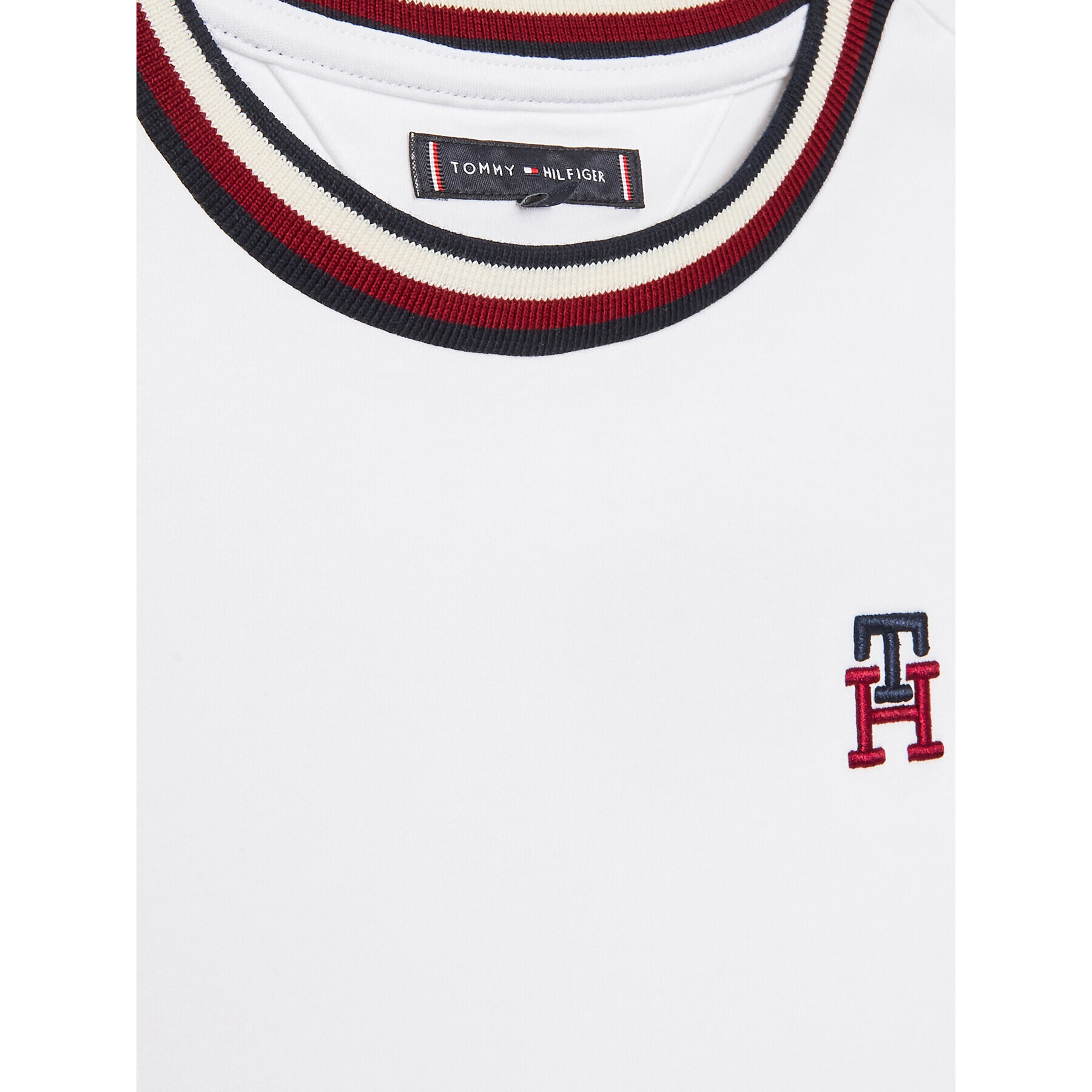 Tommy Hilfiger T-Shirt KB0KB08209 D Bílá Regular Fit - Pepit.cz