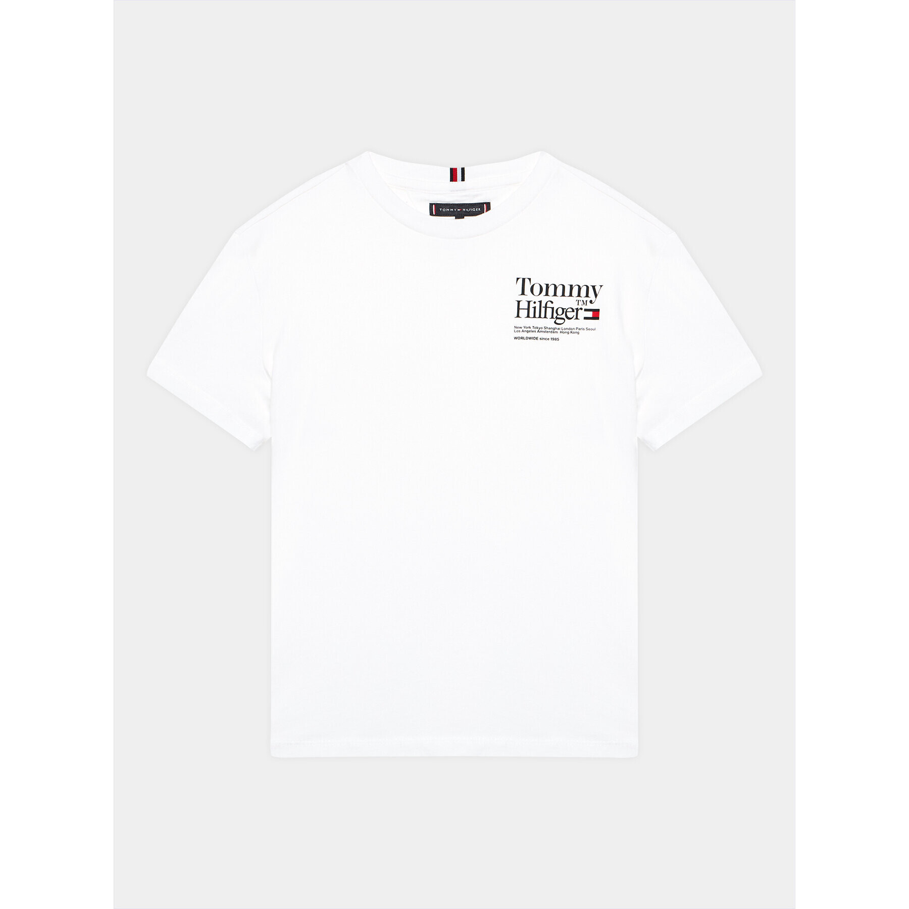 Tommy Hilfiger T-Shirt KB0KB08211 D Bílá Regular Fit - Pepit.cz