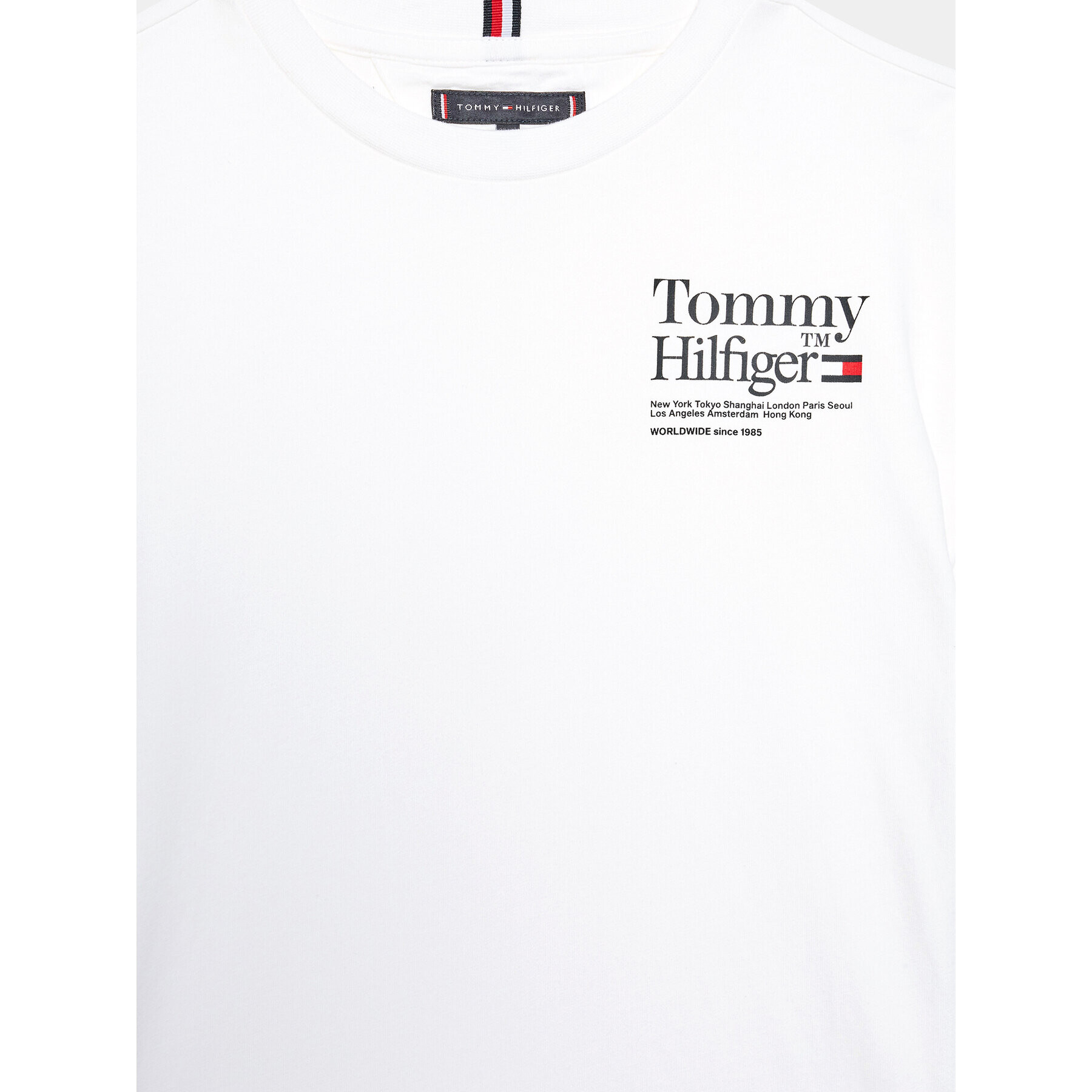 Tommy Hilfiger T-Shirt KB0KB08211 D Bílá Regular Fit - Pepit.cz