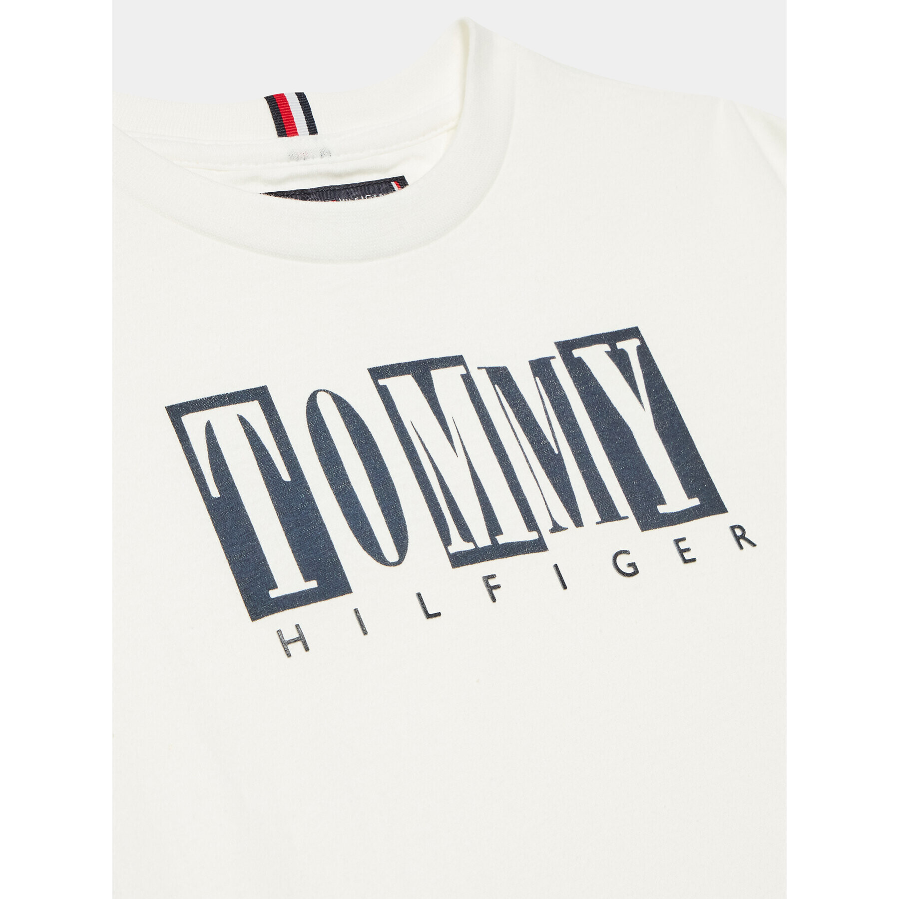 Tommy Hilfiger T-Shirt KB0KB08213 D Bílá Regular Fit - Pepit.cz