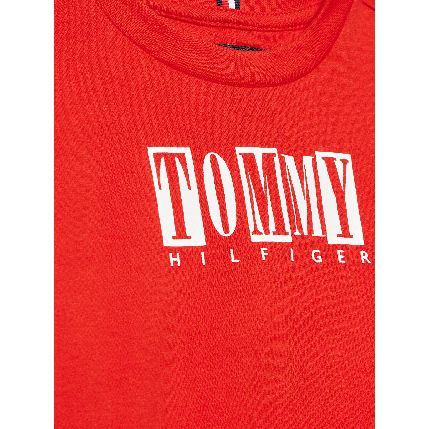 Tommy Hilfiger T-Shirt KB0KB08213 D Červená Regular Fit - Pepit.cz