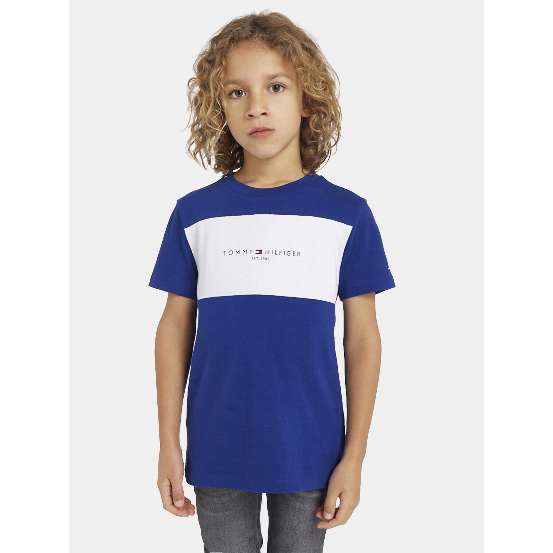 Tommy Hilfiger T-Shirt KB0KB08374 M Modrá Regular Fit - Pepit.cz