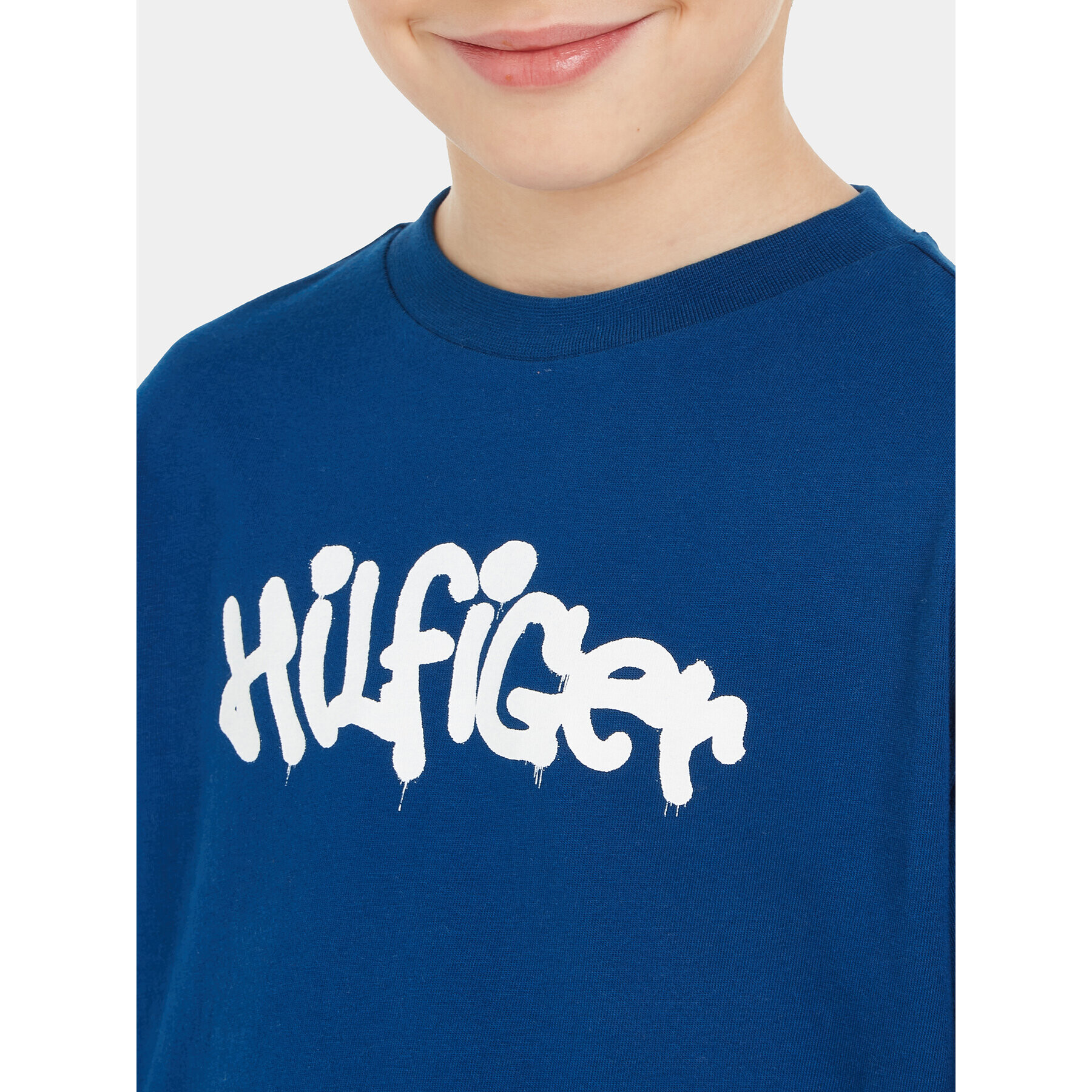 Tommy Hilfiger T-Shirt KB0KB08545 Modrá Regular Fit - Pepit.cz