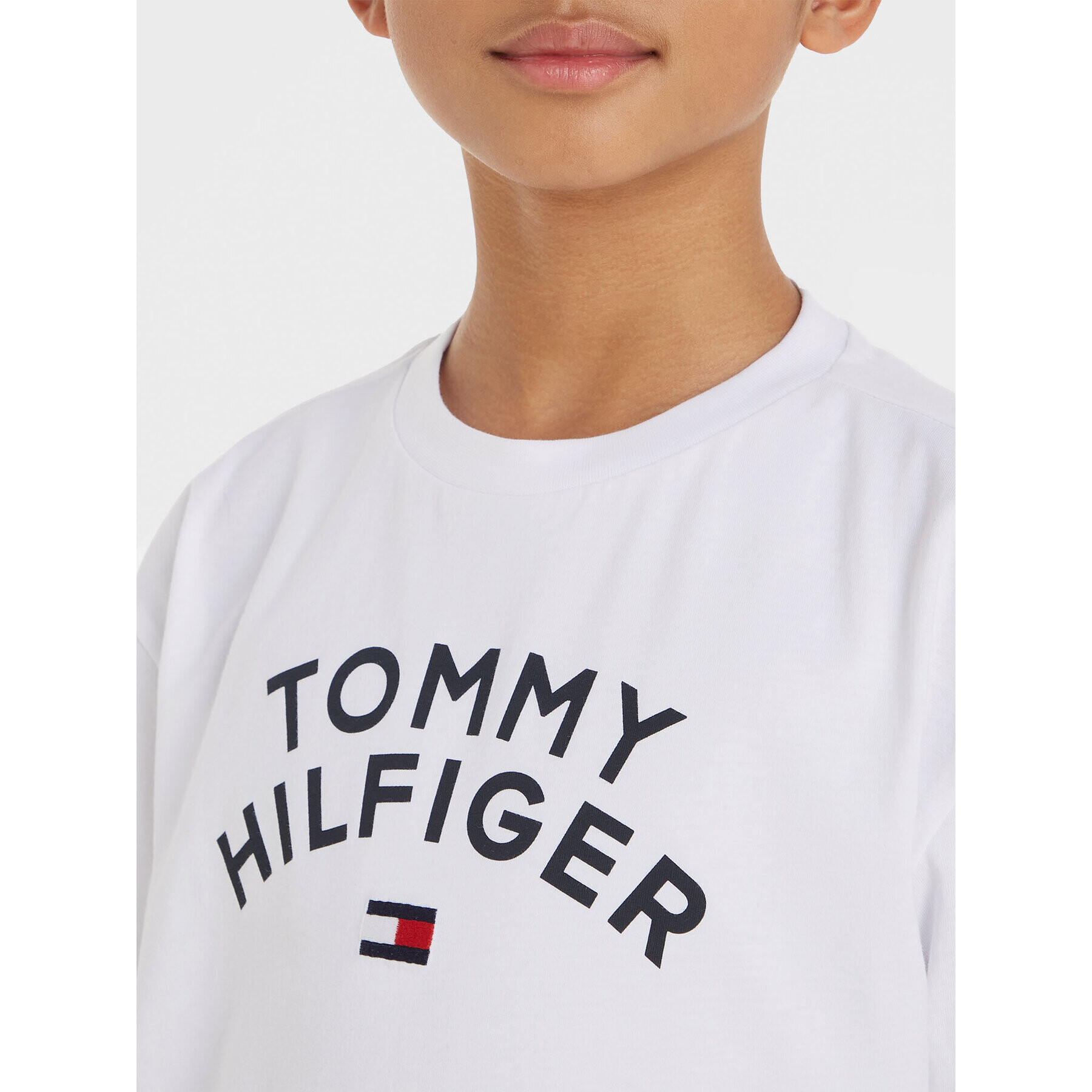 Tommy Hilfiger T-Shirt KB0KB08548 S Bílá Regular Fit - Pepit.cz