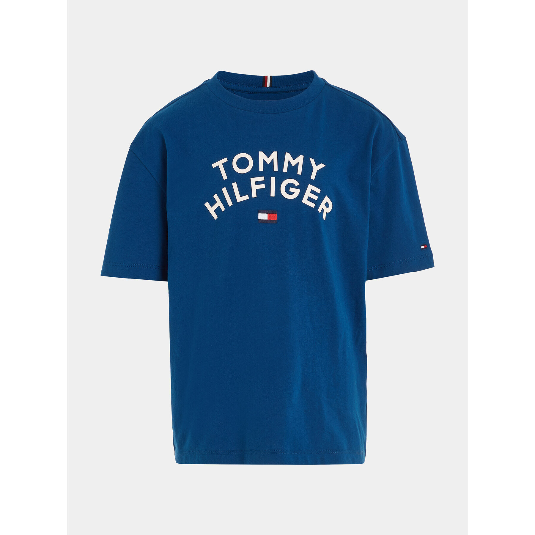 Tommy Hilfiger T-Shirt KB0KB08548 S Modrá Regular Fit - Pepit.cz