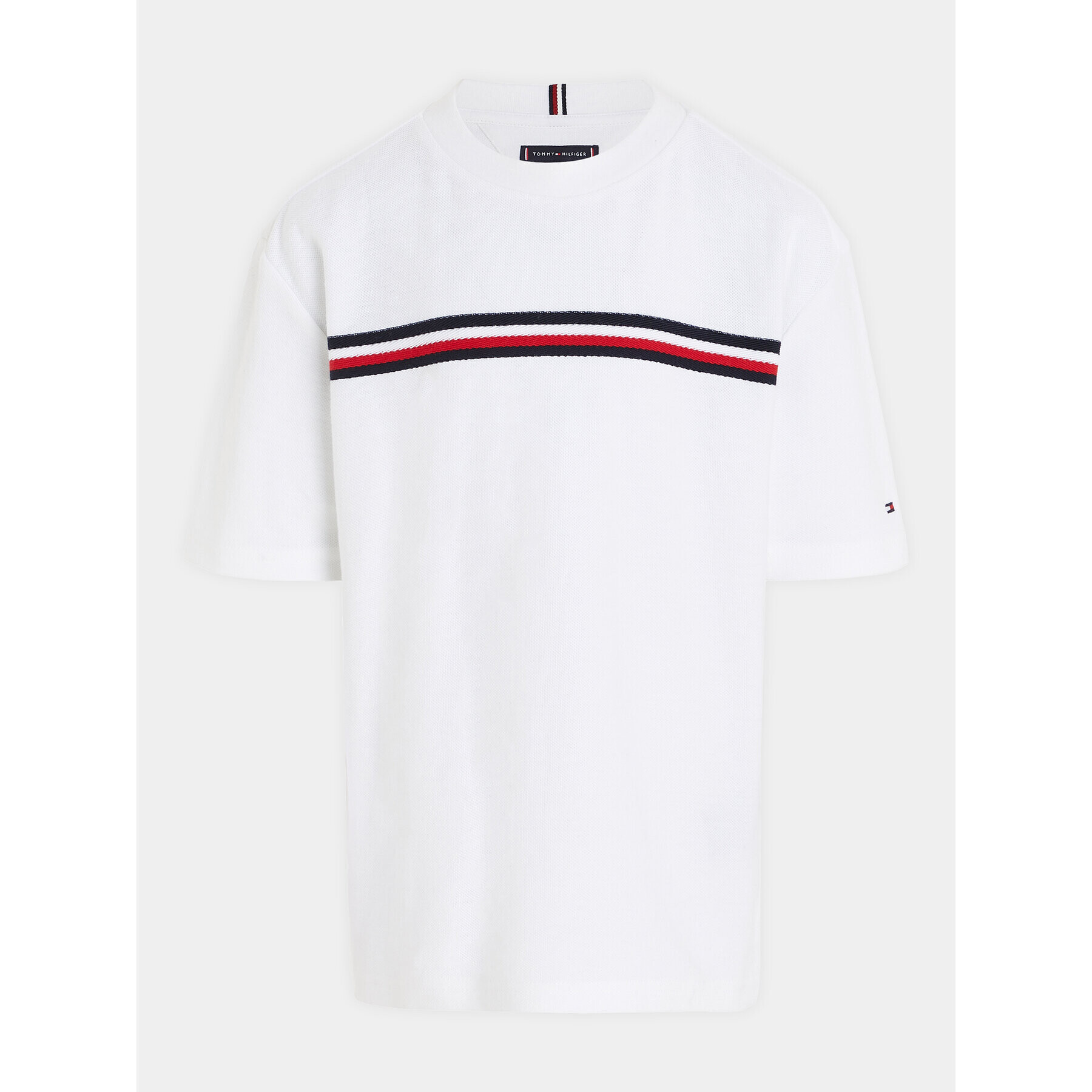 Tommy Hilfiger T-Shirt KB0KB08580 Bílá Regular Fit - Pepit.cz