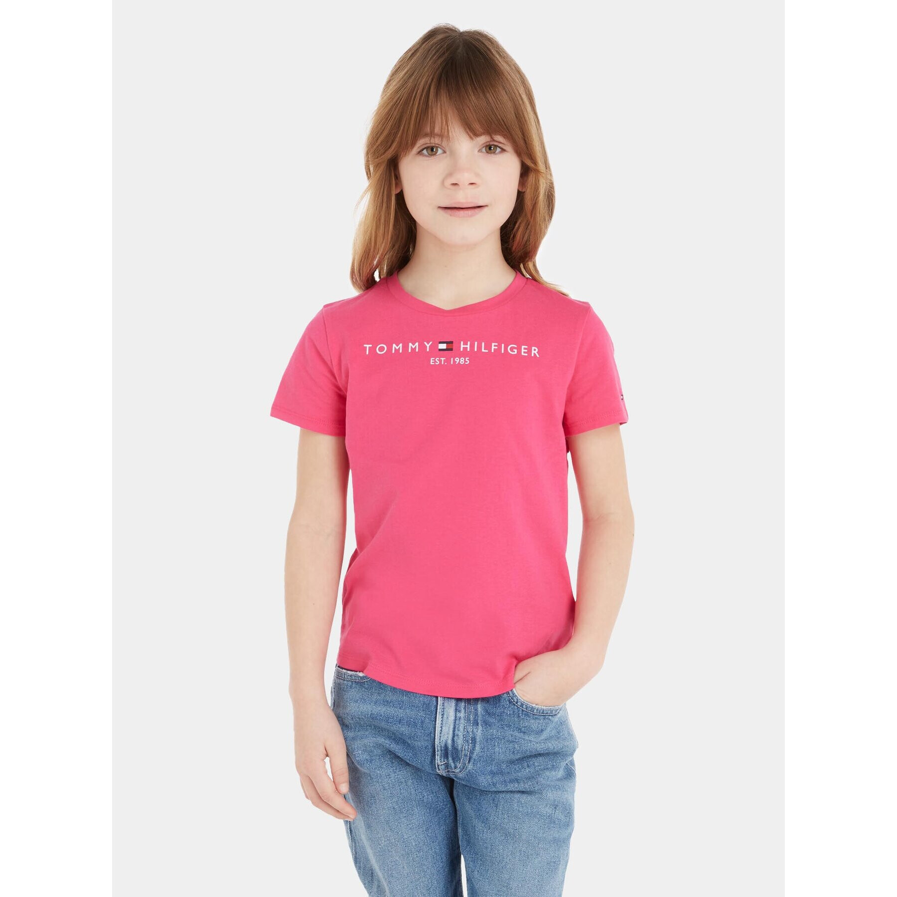 Tommy Hilfiger T-Shirt KG0KG05242 Růžová Regular Fit - Pepit.cz