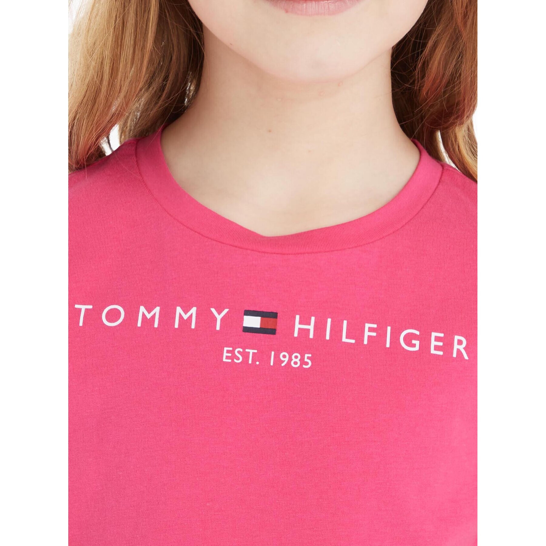 Tommy Hilfiger T-Shirt KG0KG05242 Růžová Regular Fit - Pepit.cz