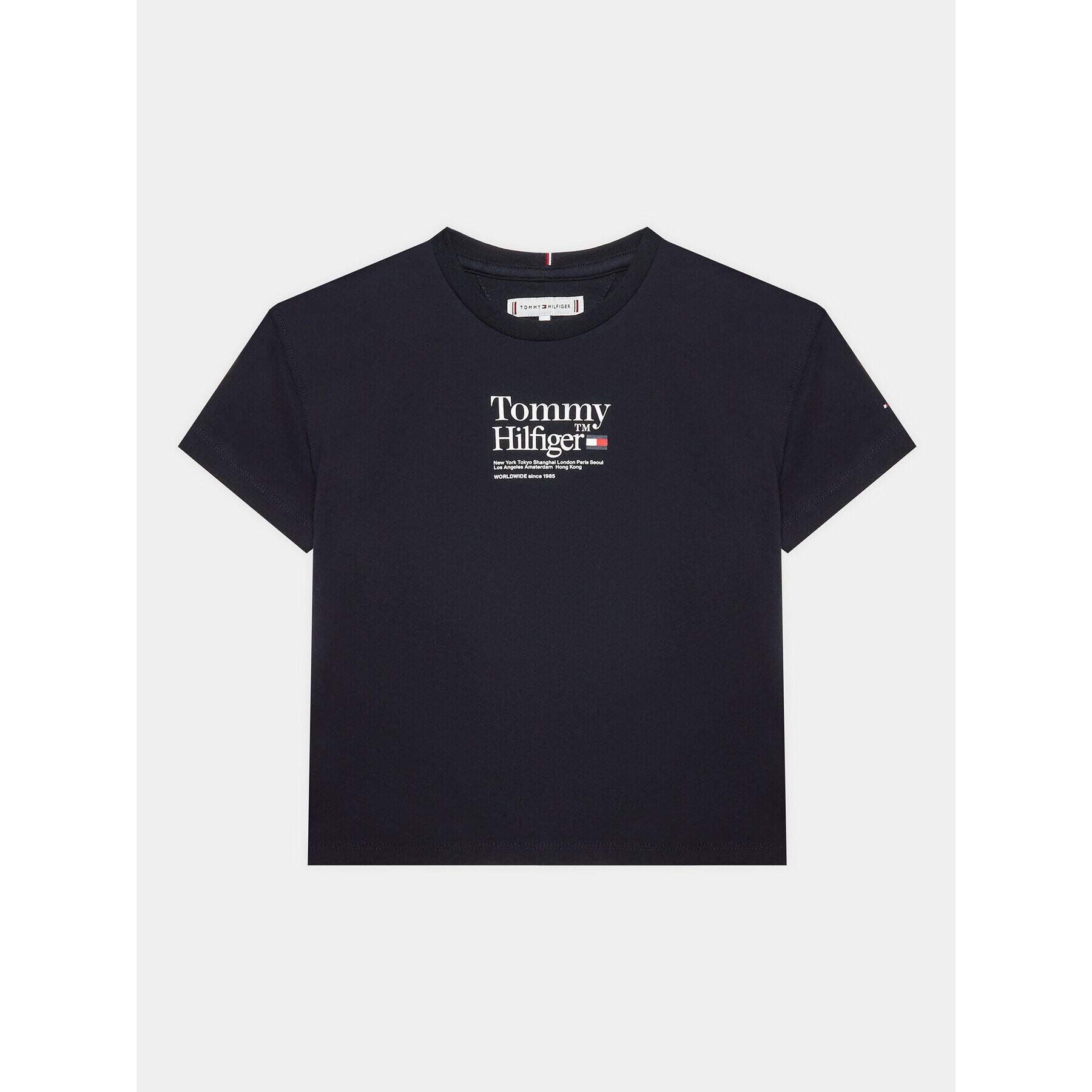 Tommy Hilfiger T-Shirt KG0KG07256 D Tmavomodrá Regular Fit - Pepit.cz