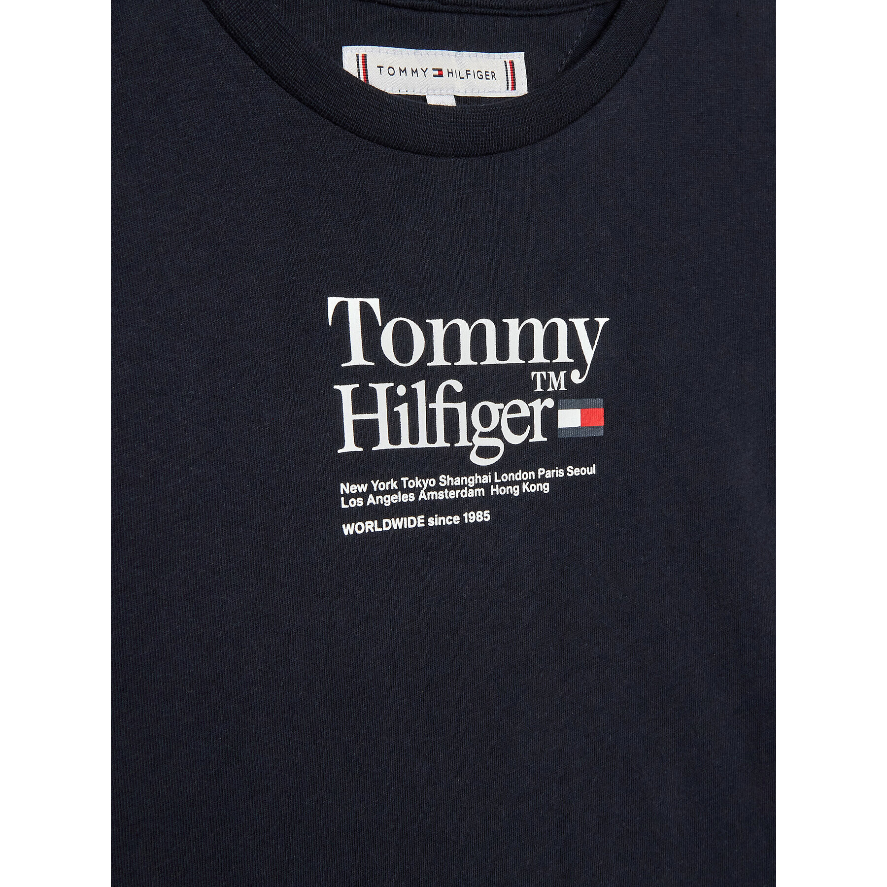 Tommy Hilfiger T-Shirt KG0KG07256 D Tmavomodrá Regular Fit - Pepit.cz