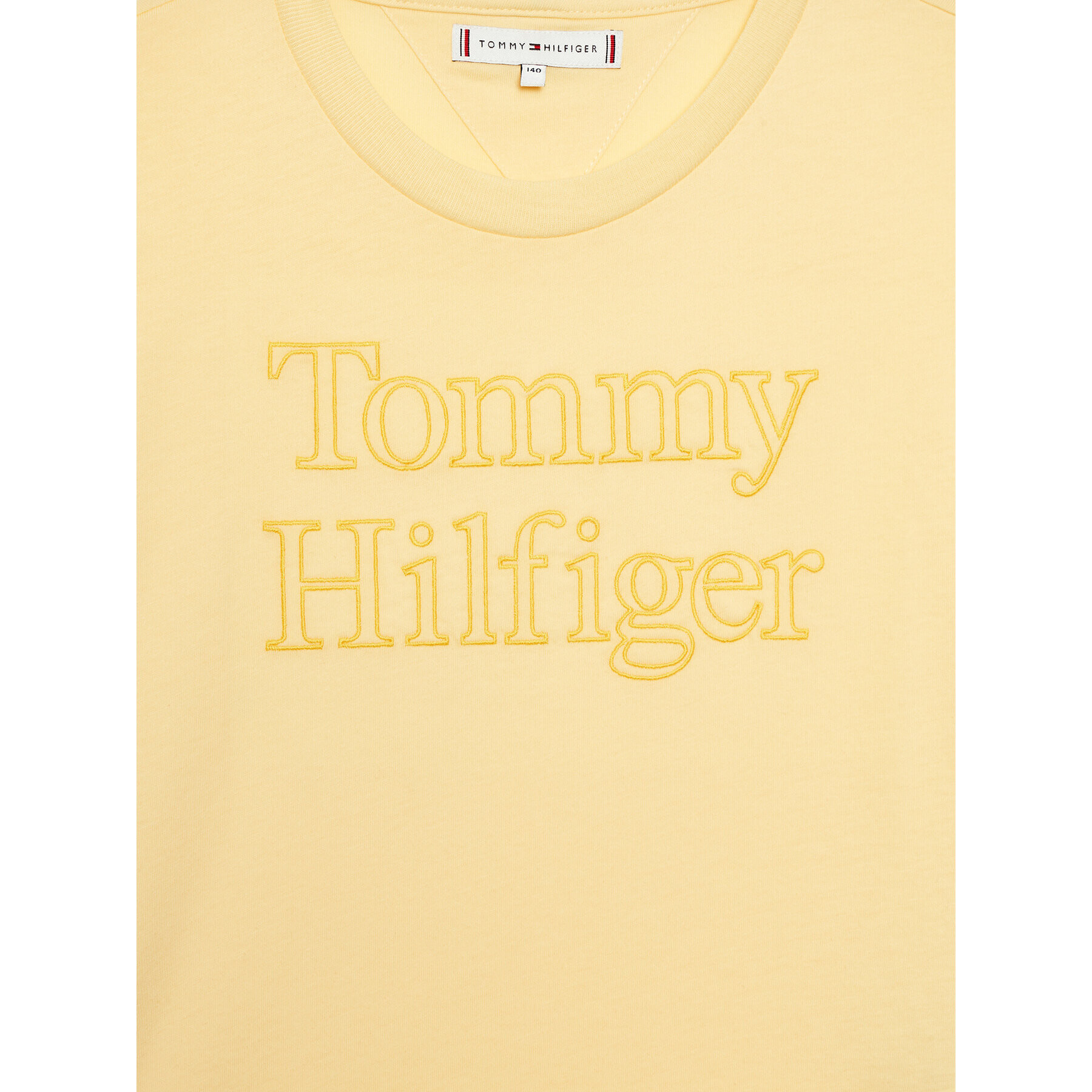 Tommy Hilfiger T-Shirt KG0KG07264 D Žlutá Regular Fit - Pepit.cz