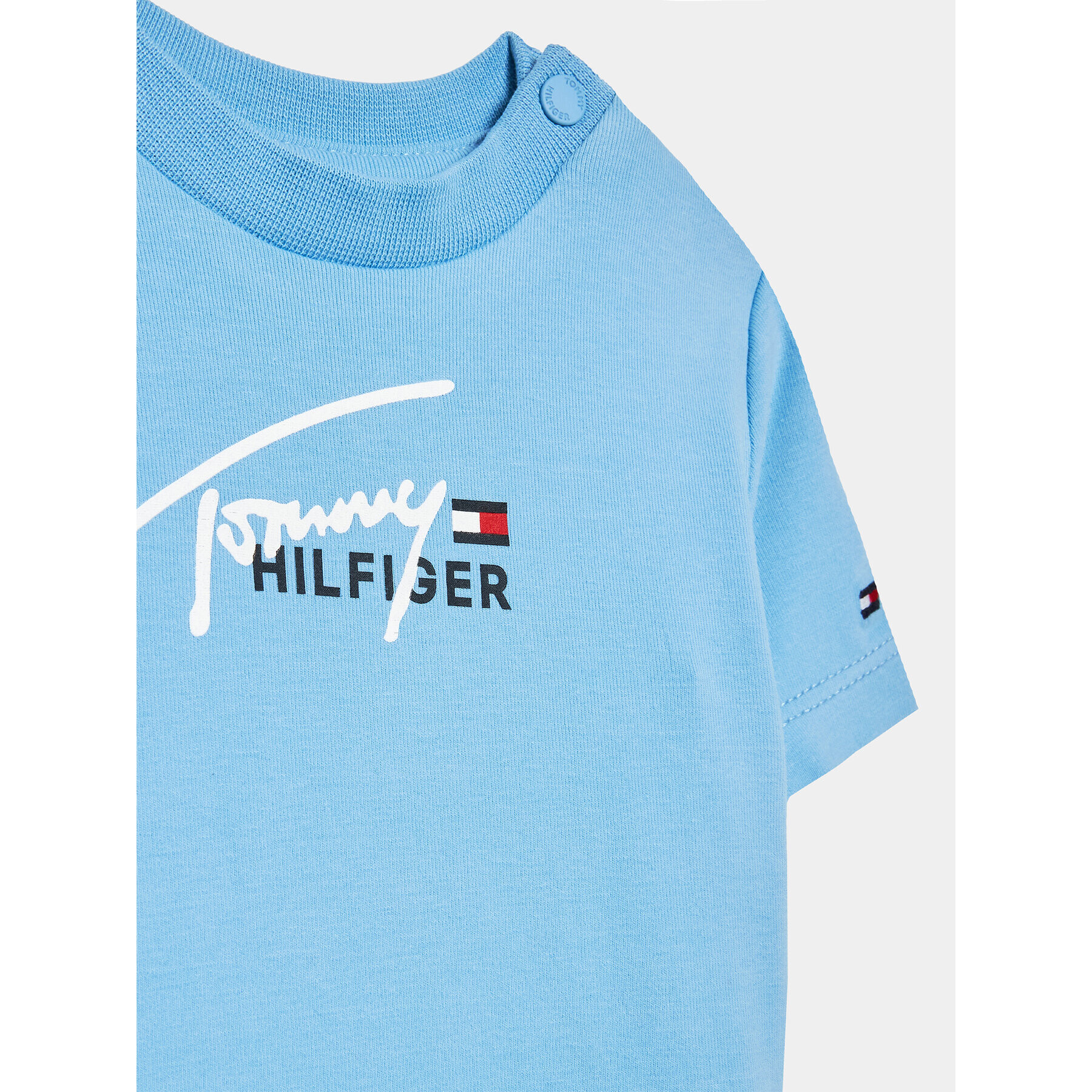 Tommy Hilfiger T-Shirt KN0KN01621 Modrá Regular Fit - Pepit.cz