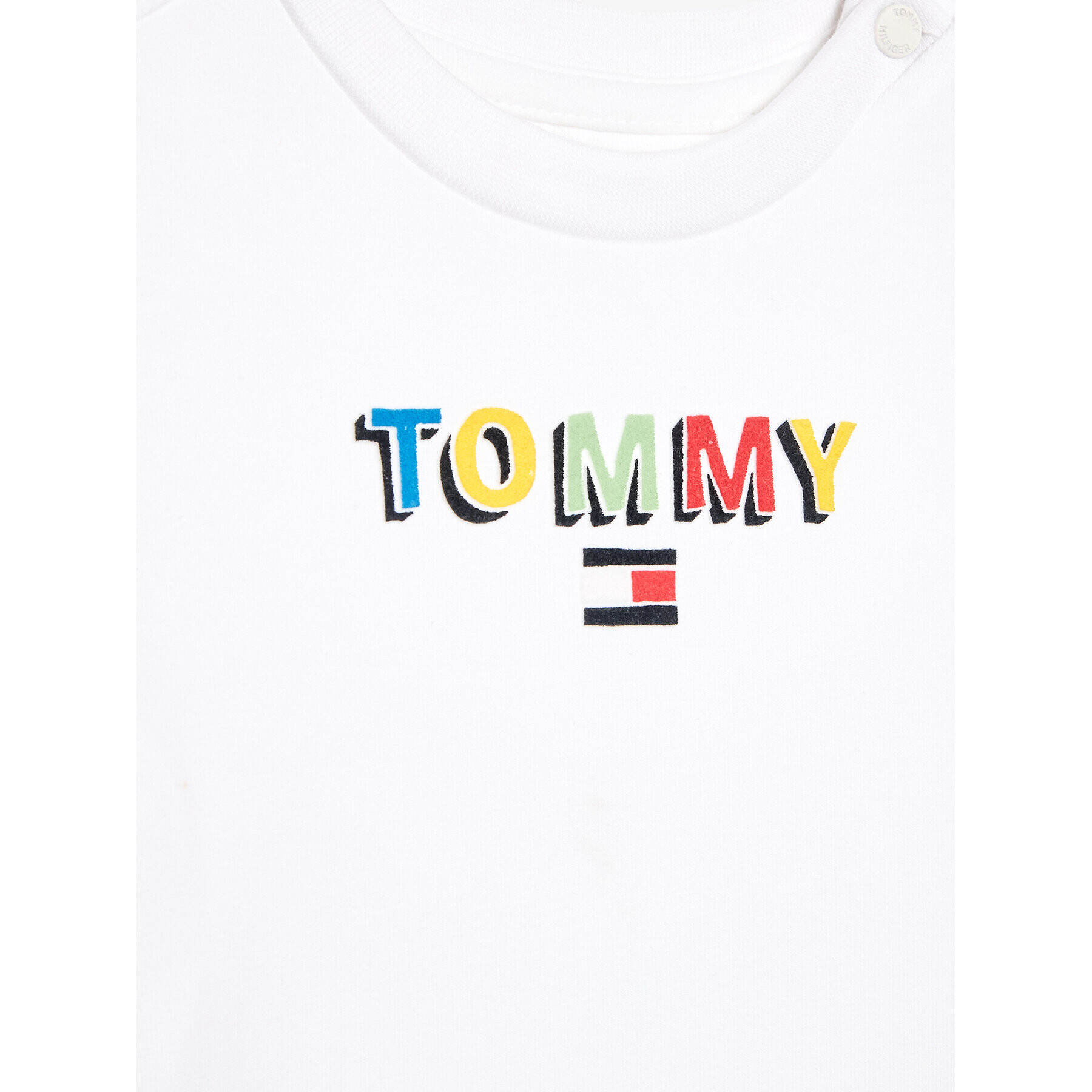 Tommy Hilfiger T-Shirt KN0KN01622 Bílá Regular Fit - Pepit.cz