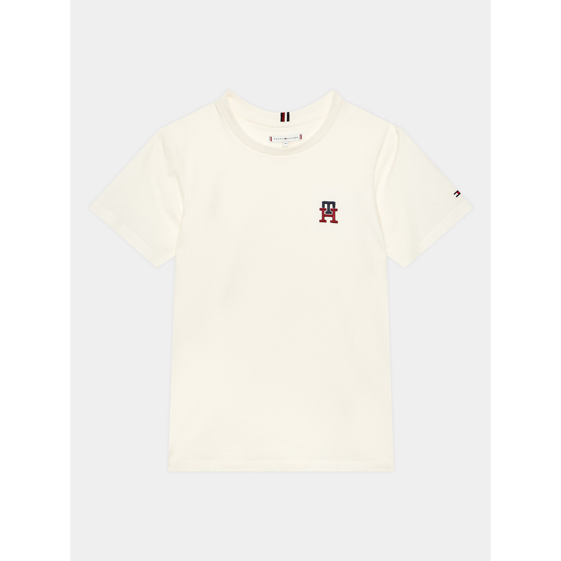 Tommy Hilfiger T-Shirt KS0KS00293 D Écru Regular Fit - Pepit.cz